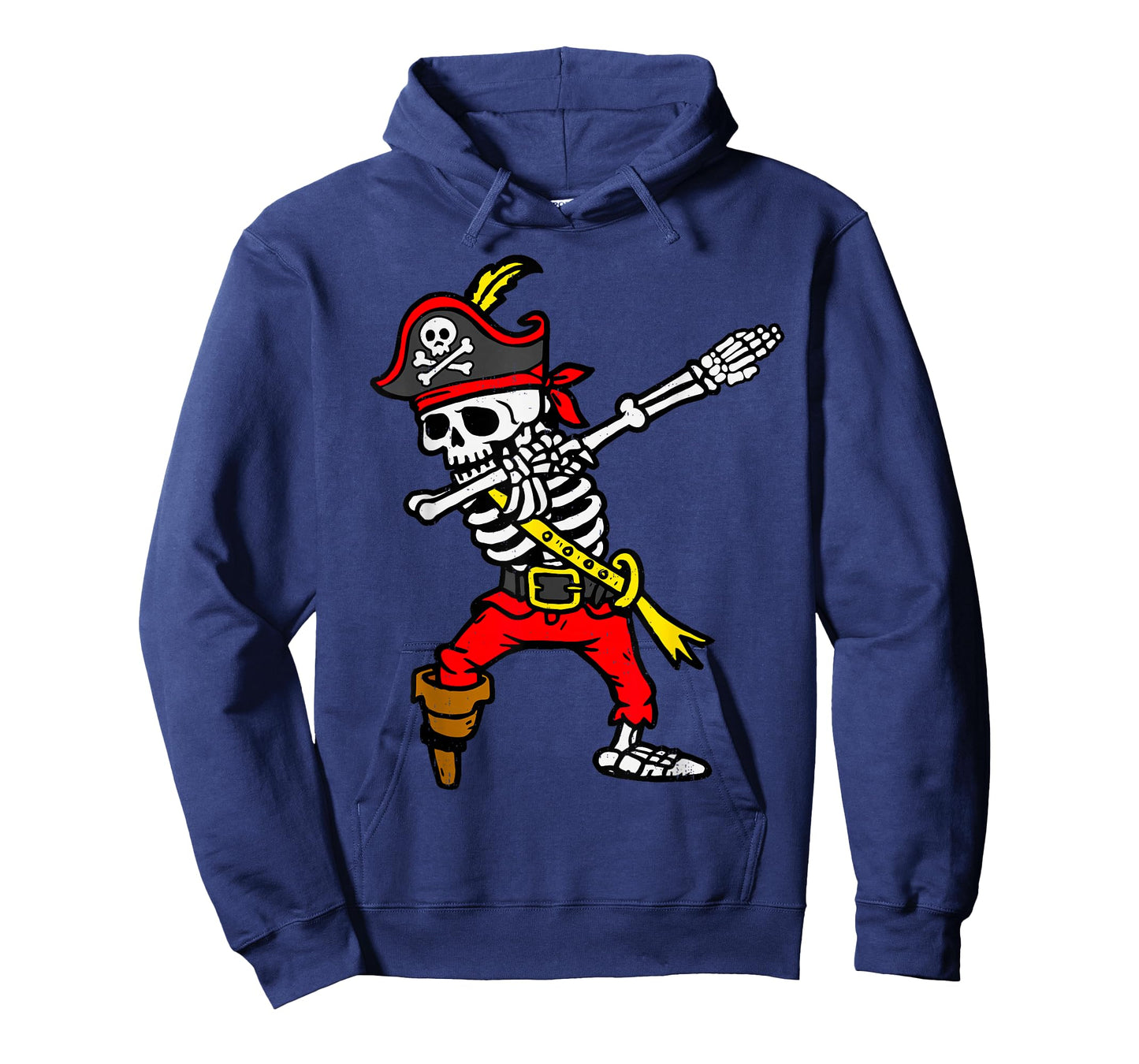 Dabbing Skeleton Pirate Halloween Dab Costume Boys Teen Kids T-Shirt