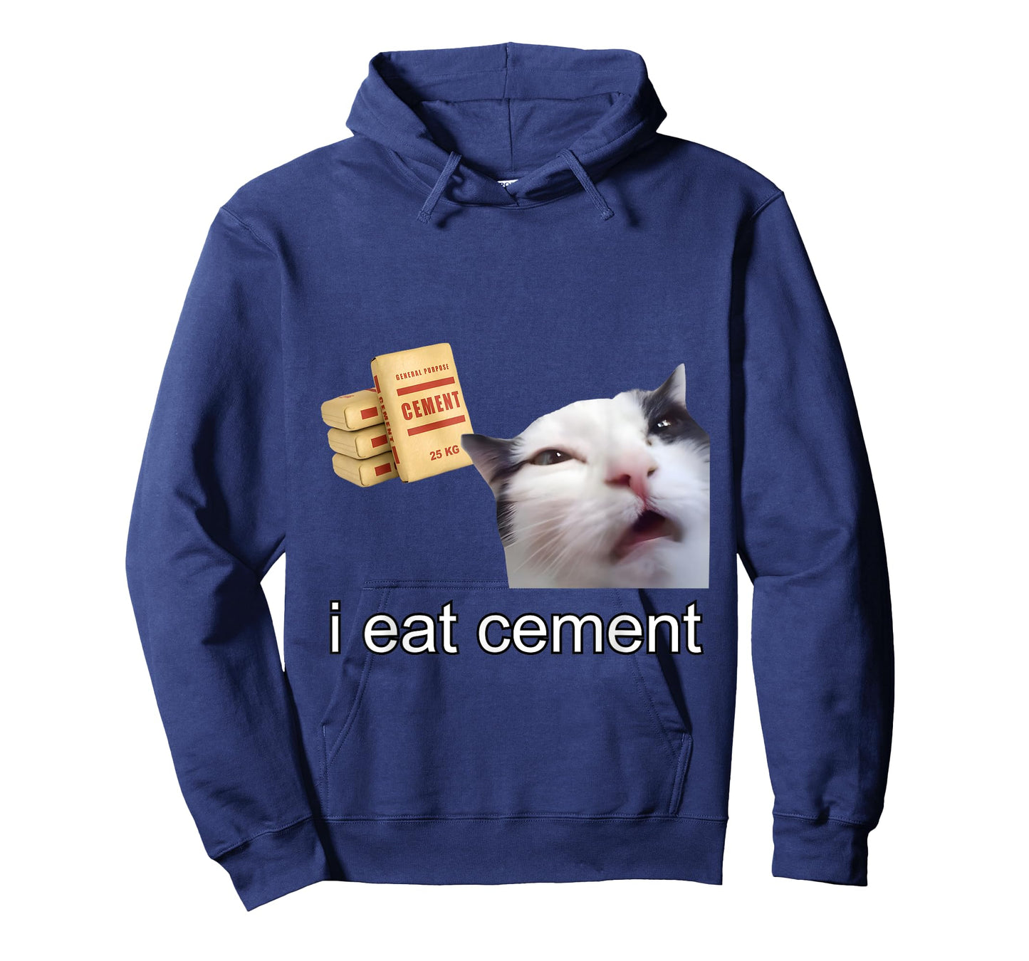I Eat Cement Cursed Cat Funny Oddly Specific Meme T-Shirt