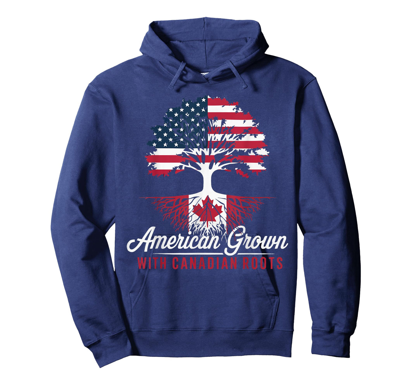 Half American Half Canadian USA Flag Canada America T-Shirt