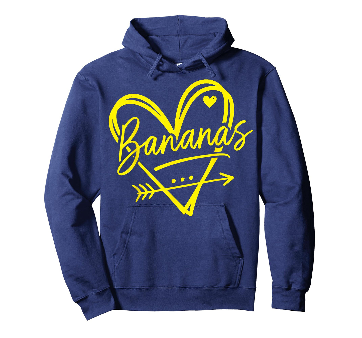 Retro Heart Bananas Graphic Aesthetic Gift for Men Women Kid T-Shirt