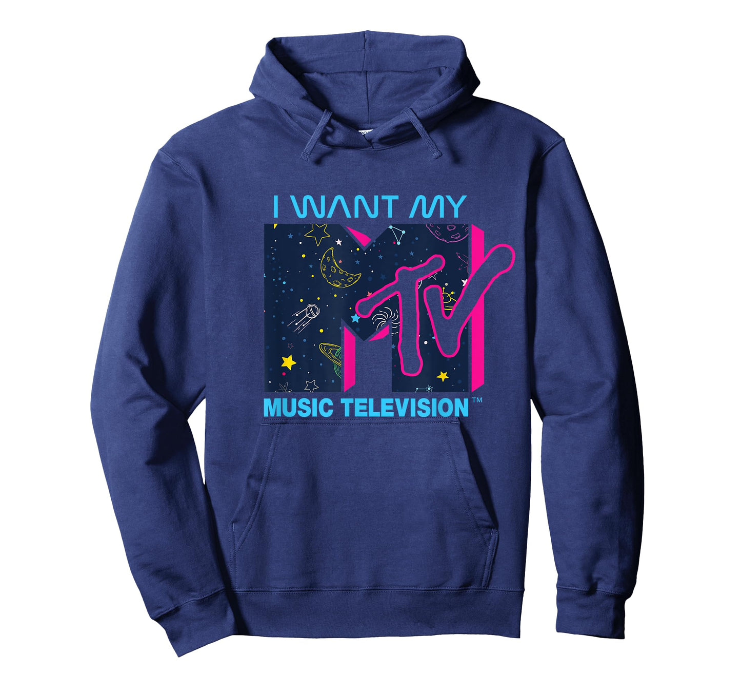Mademark x MTV - The official I want my I want my MTV Logo in the Space T-Shirt