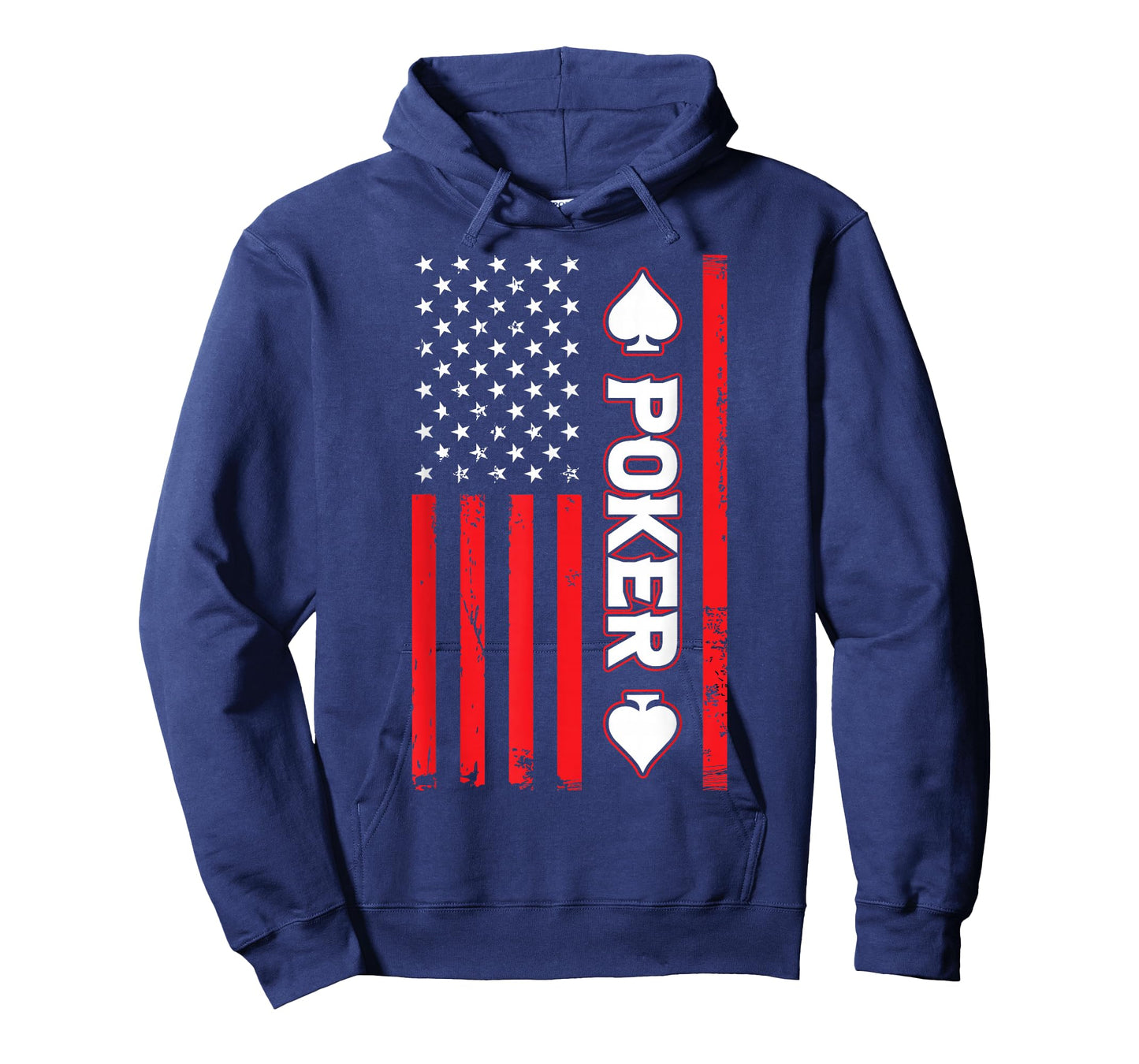 Poker USA United States American Flag Patriotic T-Shirt