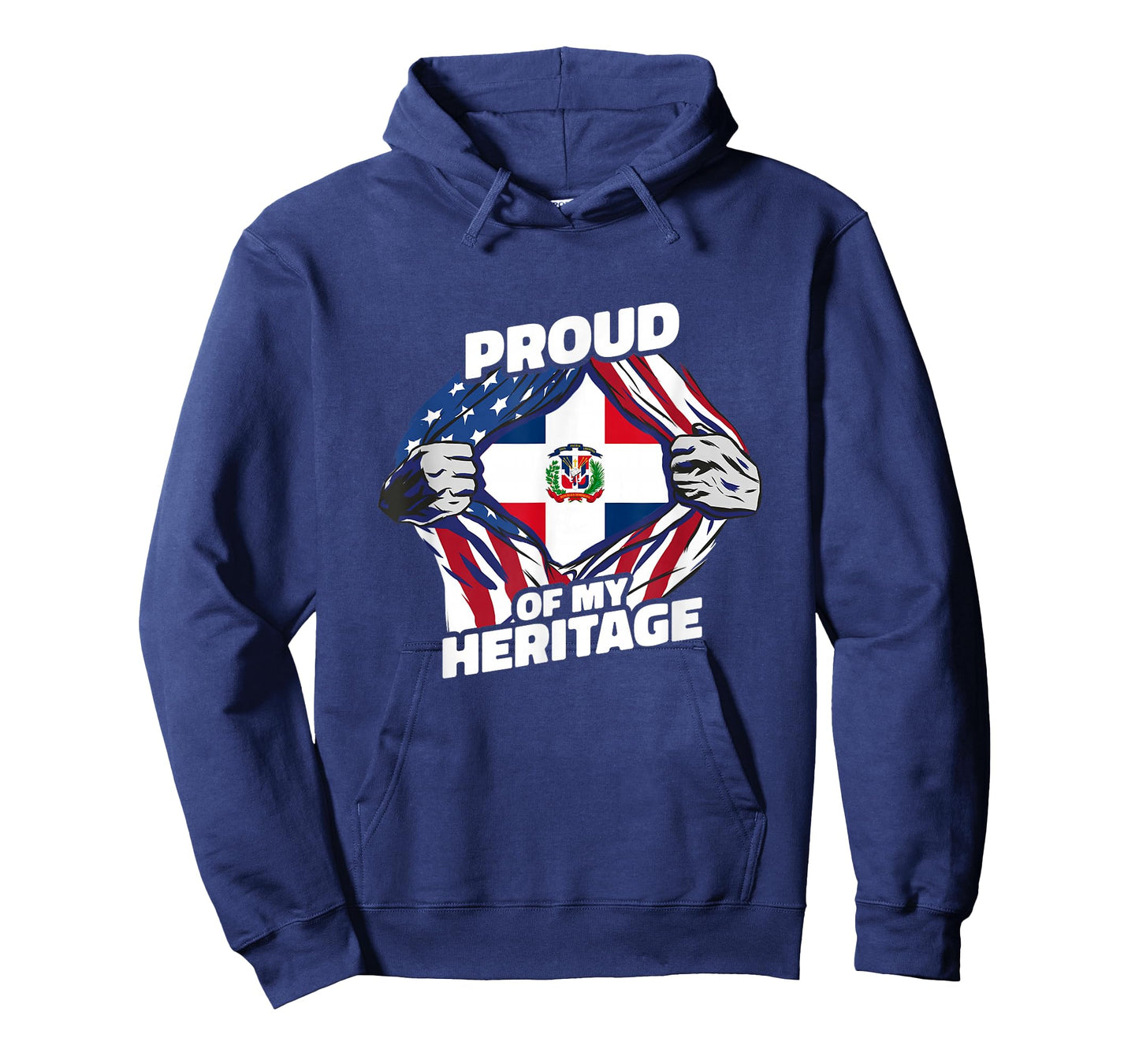 Proud of My Heritage - Dominican Republic American Flag T-Shirt