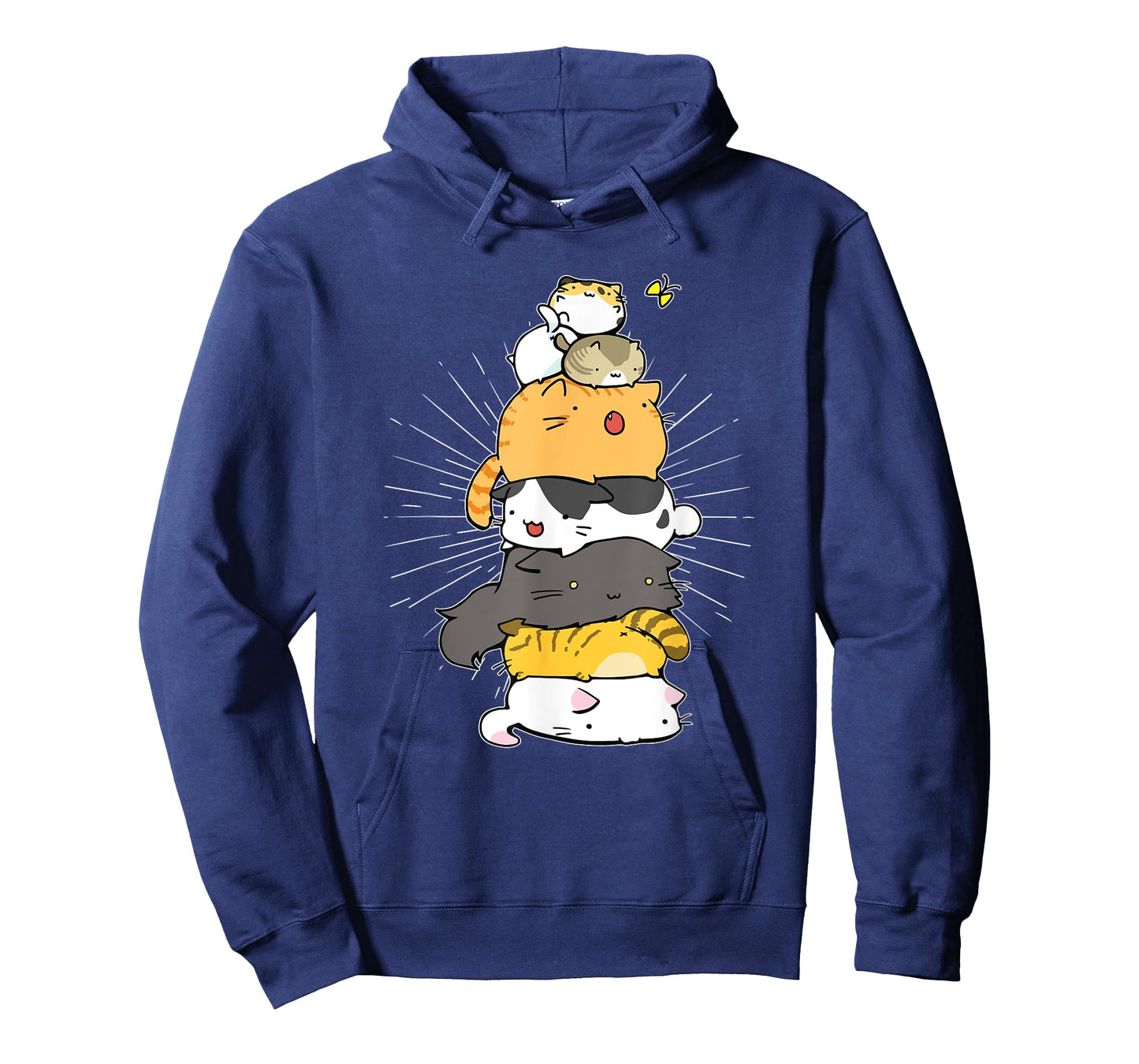 Cats Meowtain Pile Cat Anime Kawaii Kitten Lover Funny Gift T-Shirt for Men Women Girls Kids