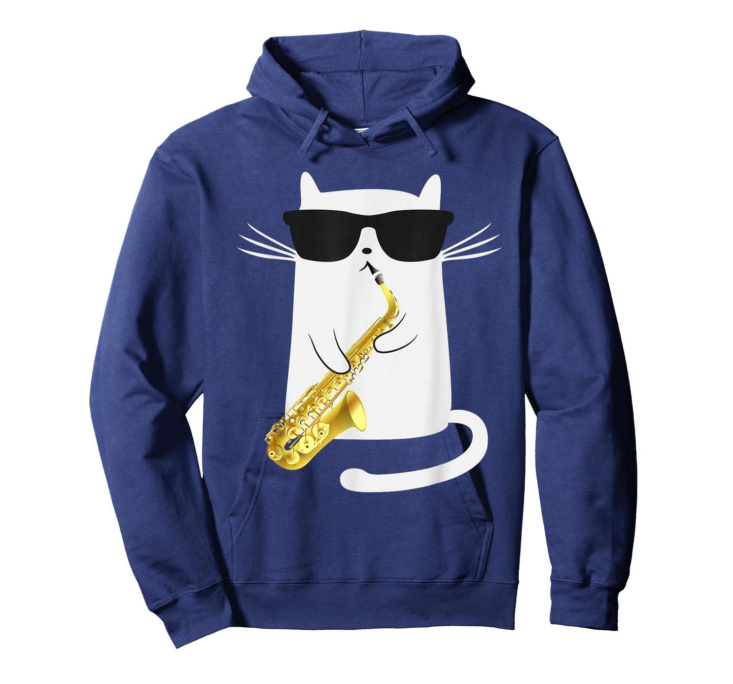 Funny Cat Shirt Saxophone Music Gift T-Shirt