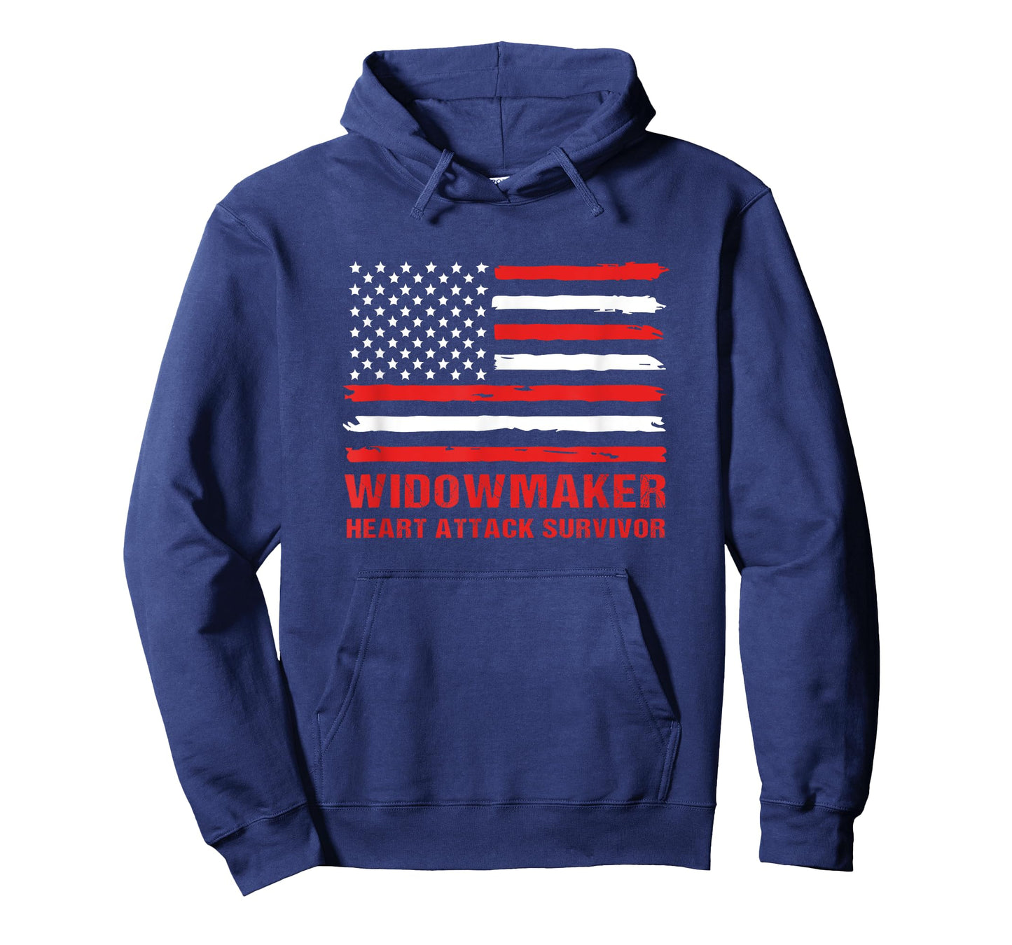 4th Of July US Flag Widow Maker Heart Attack Survivor T-Shirt