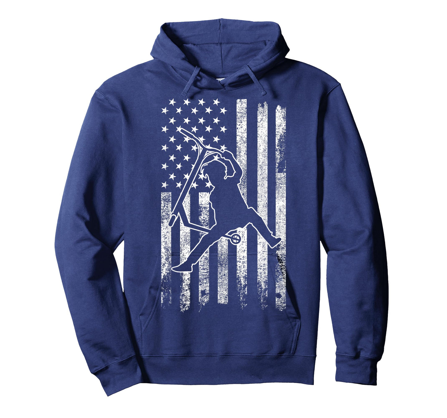 Scooter Stunt US Flag Retro Scooter Boys Kids T-Shirt