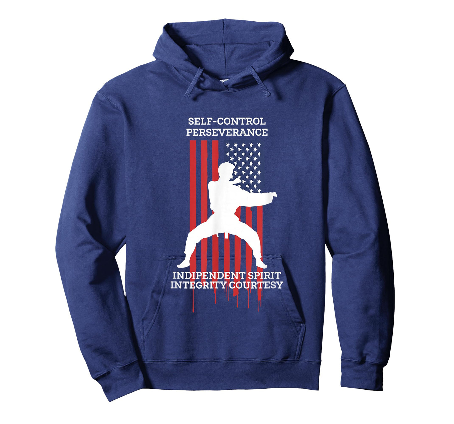 Taekwondo Tae Kwon Do Fighter USA Flag T-Shirt