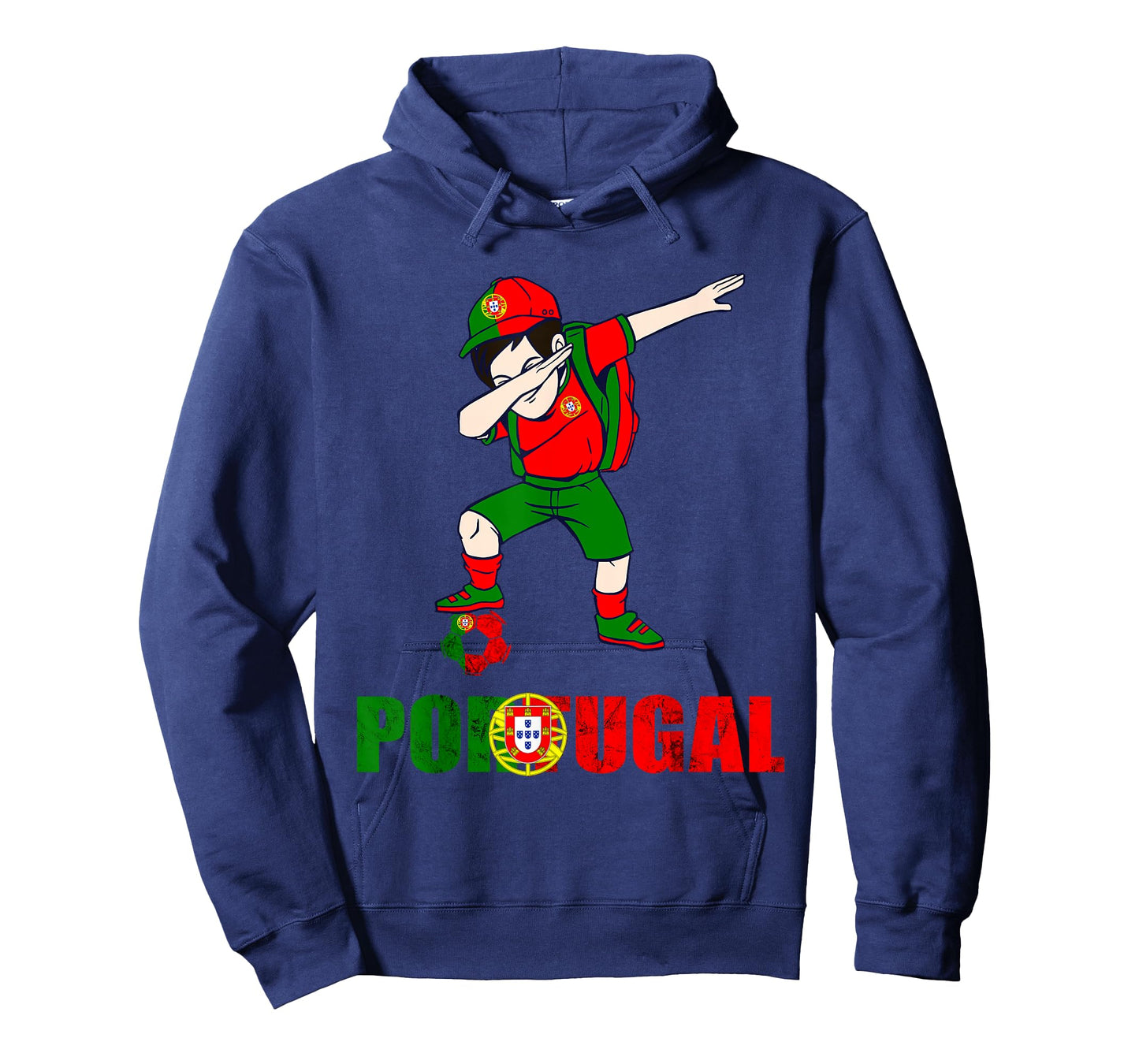Portugal Flag Dabbing Boy Portugal Soccer Portuguese Pride T-Shirt