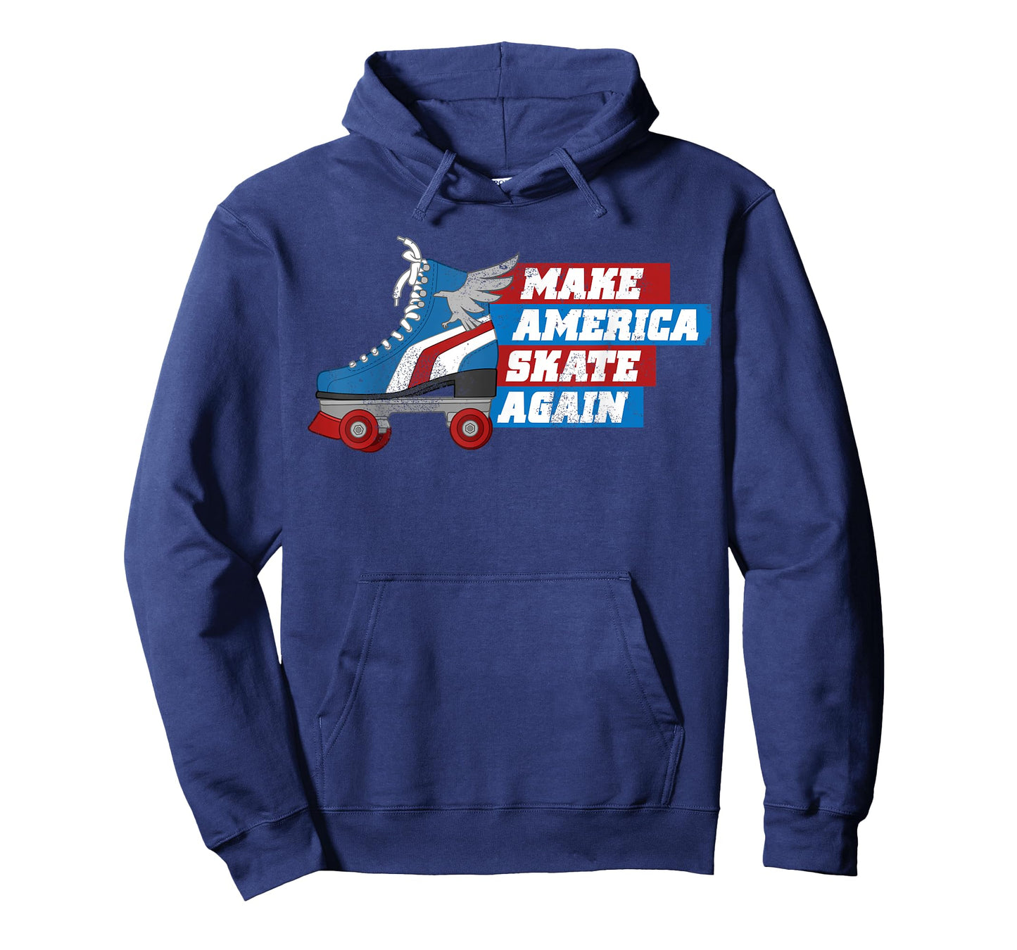 Make America Skate Again Red White & Blue Distressed T-Shirt