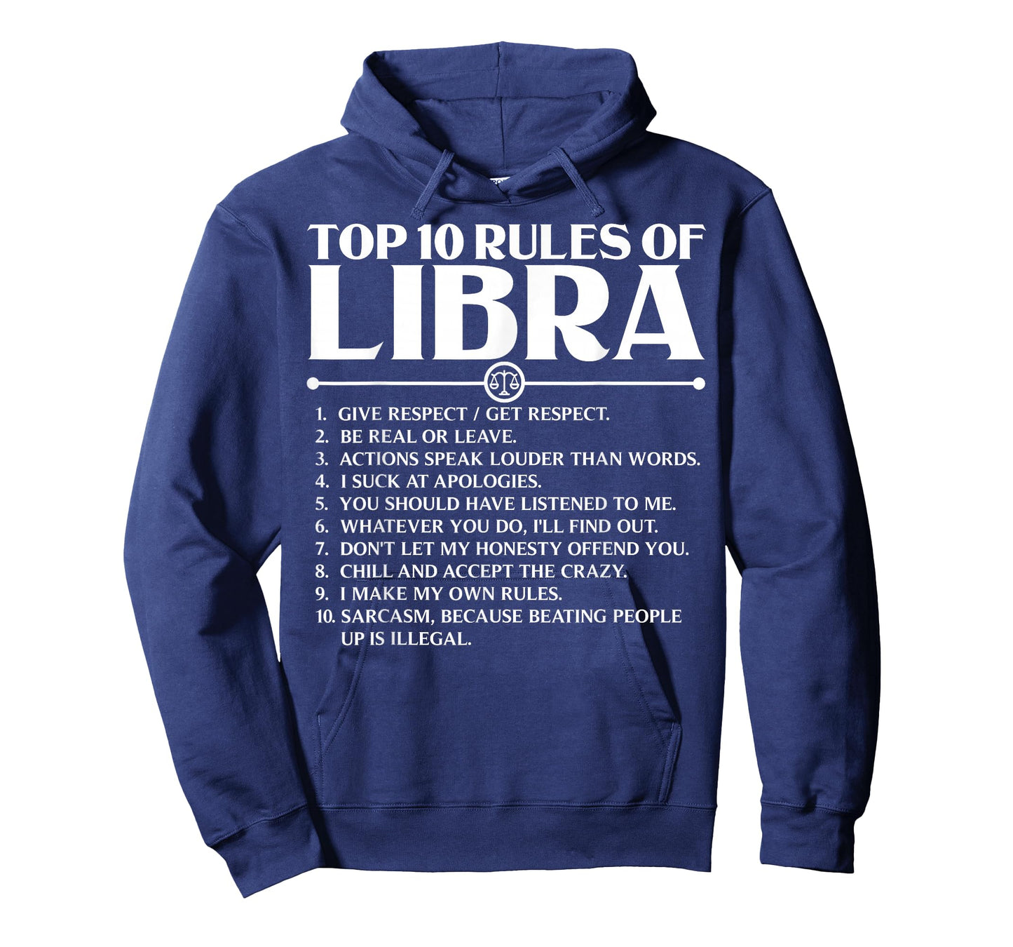 Horoscope Symbols Astrology Sign Top 10 Rules Of Libra T-Shirt