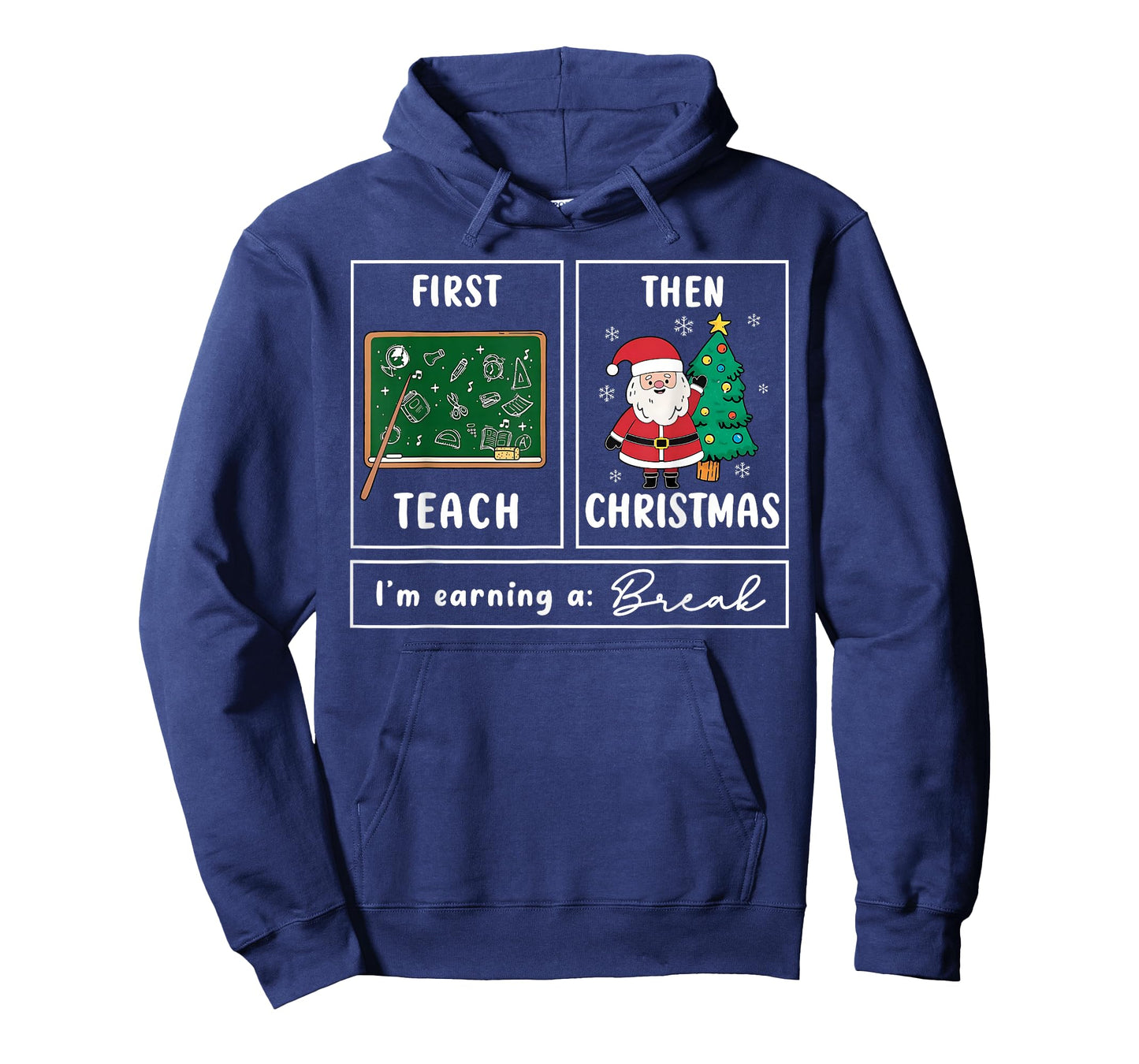 First Teach Then Celebrate Christmas Teacher Winter Break T-Shirt