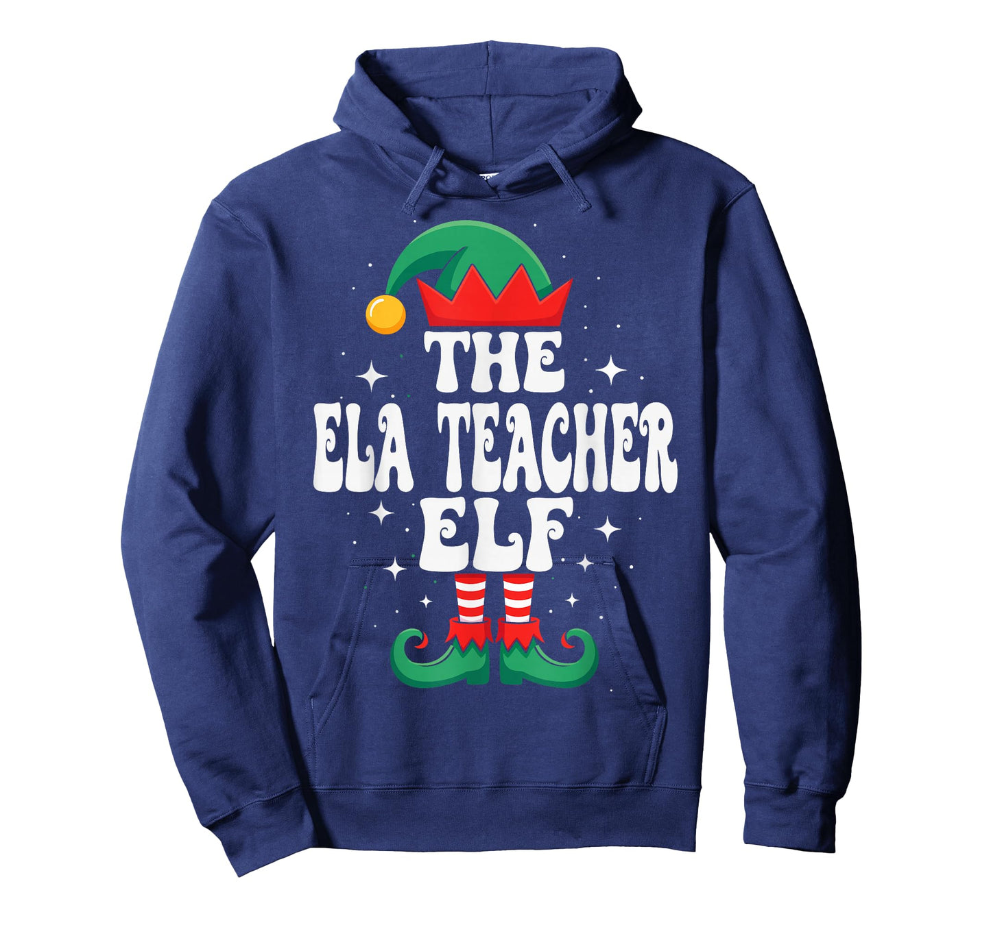 The ELA Teacher Elf Funny Christmas Matching Family Group T-Shirt