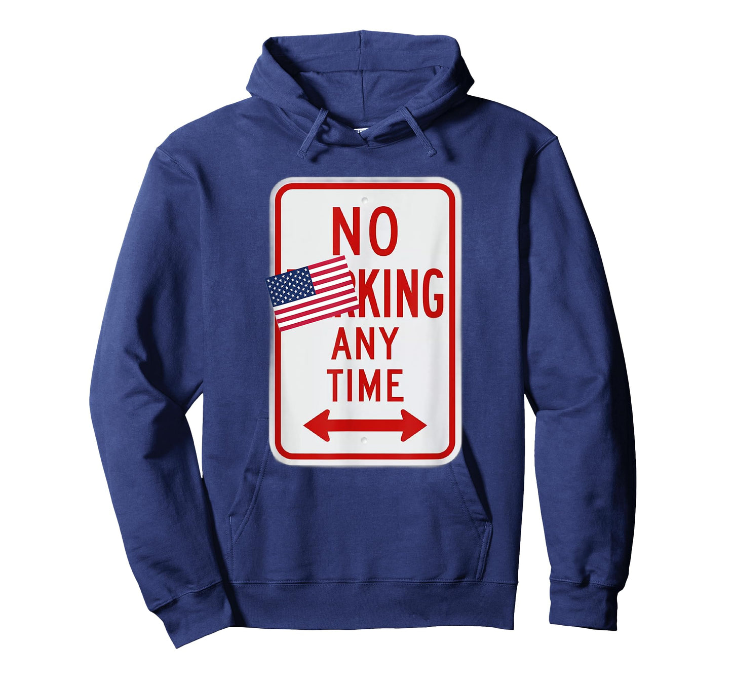 No King Any Time Satirical No Parking Sign Democracy T-Shirt