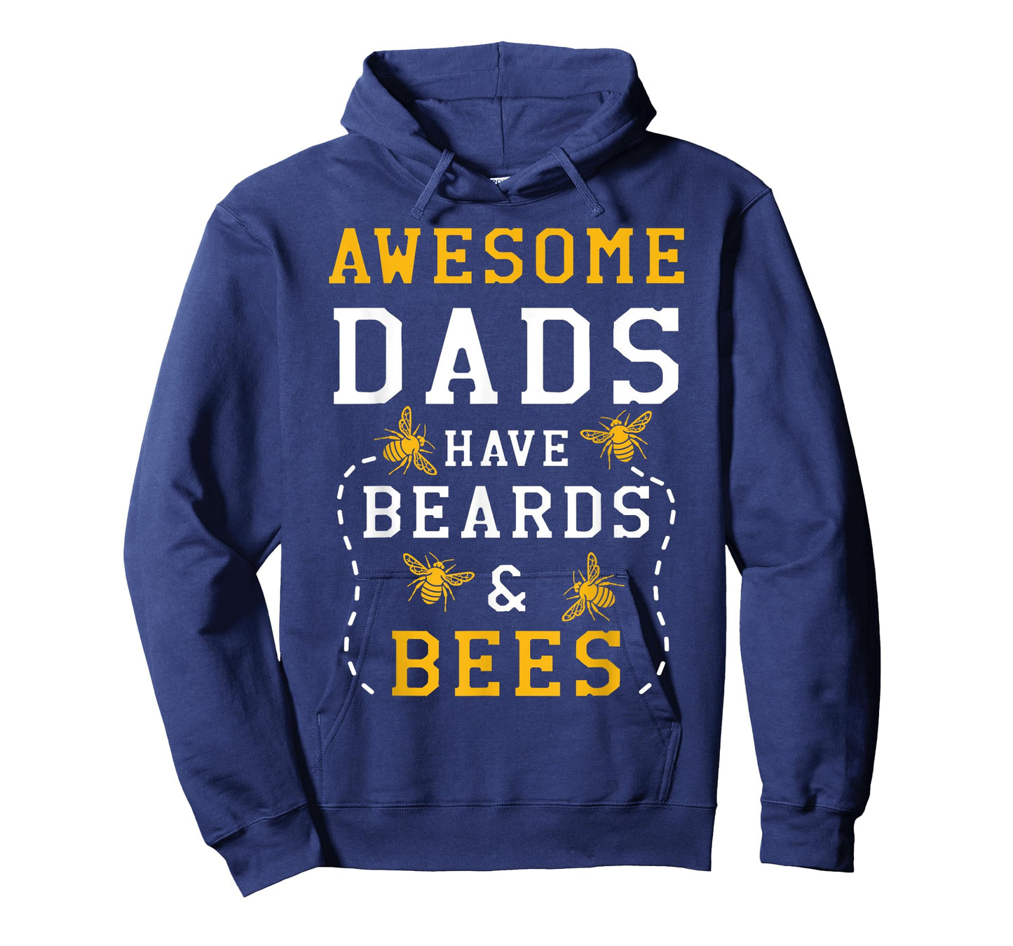 Awesome Dads Have Beards And Bees Beekeeping Apiarist T-Shirt