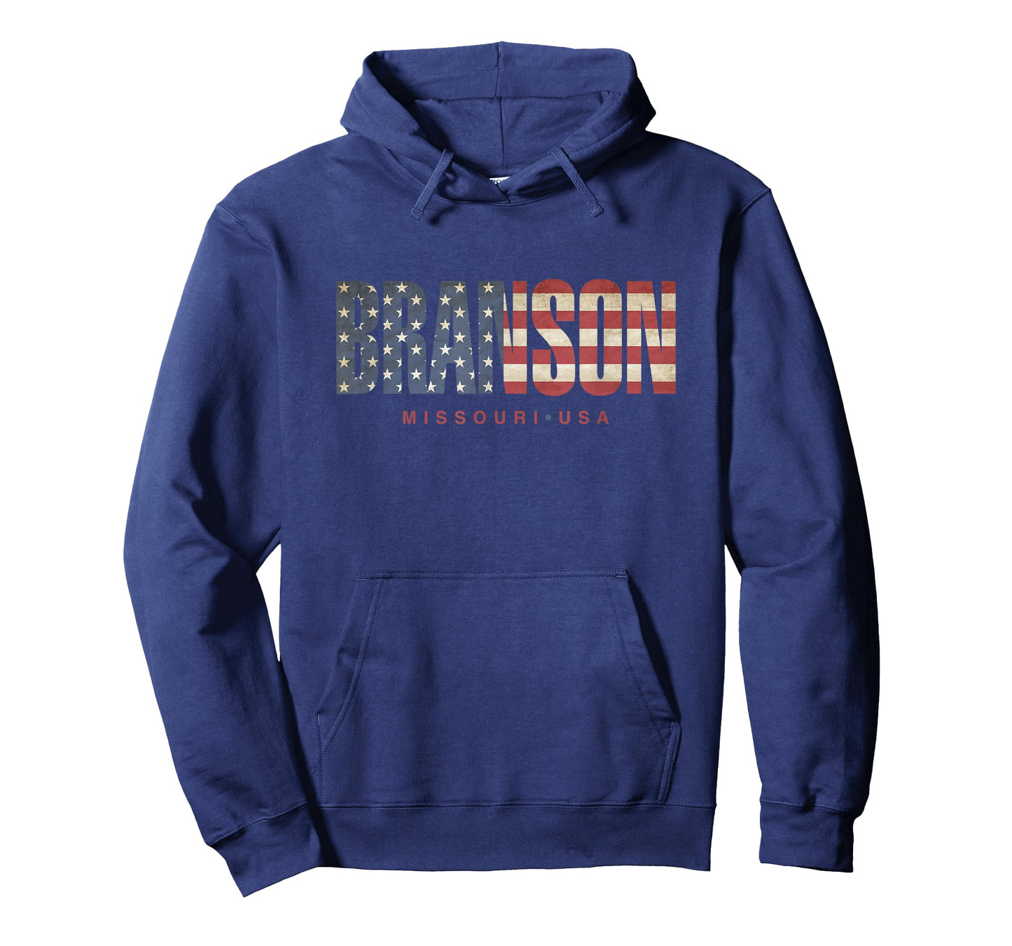 Branson Missouri Vintage American Flag Design T-Shirt for Women Kids Men