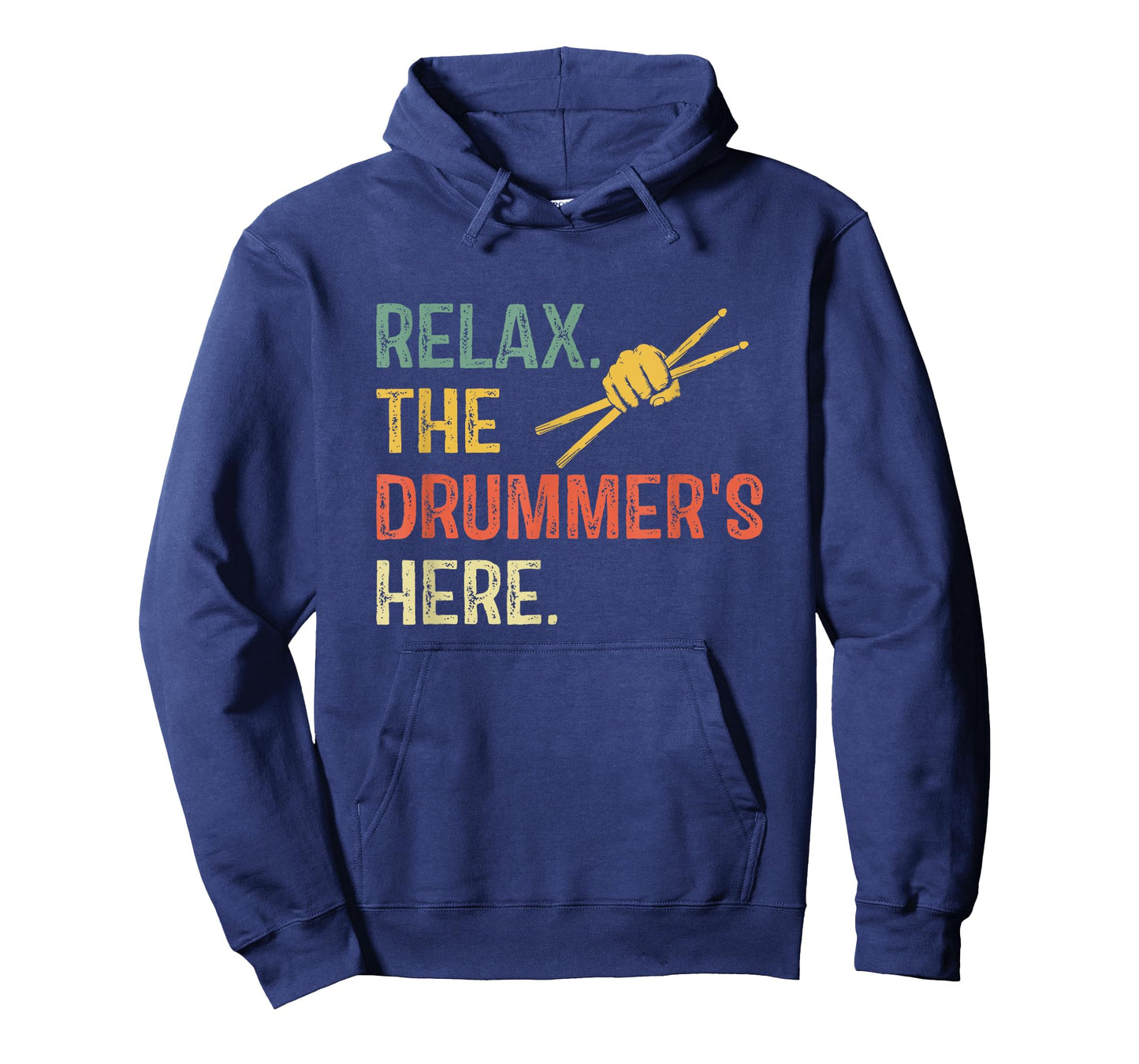 Vintage Drummer Shirt, Relax The Drummer is Here Drumset T-Shirt