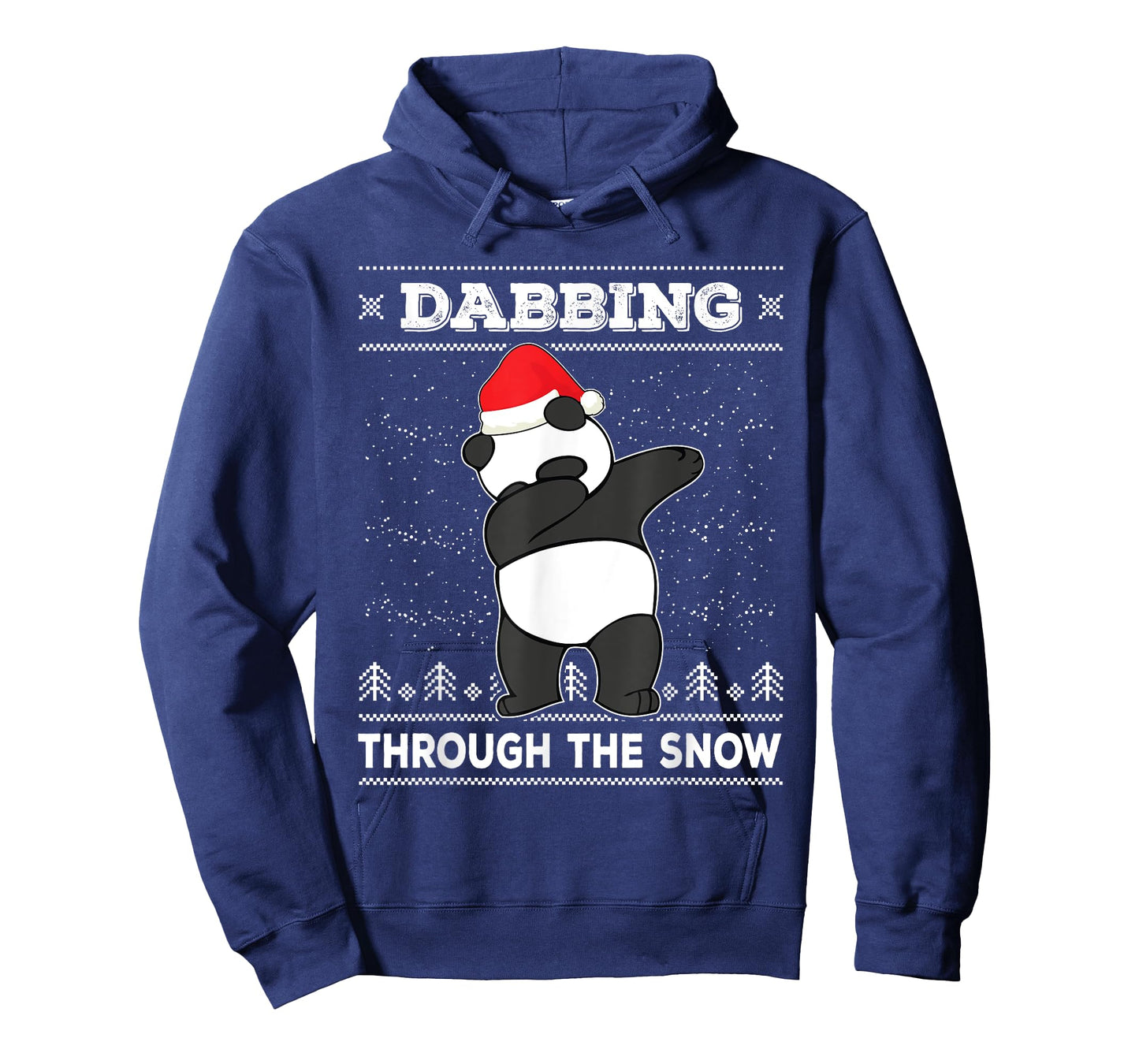 Dabbing Through The Snow Panda Bear Santa Claus Christmas T-Shirt
