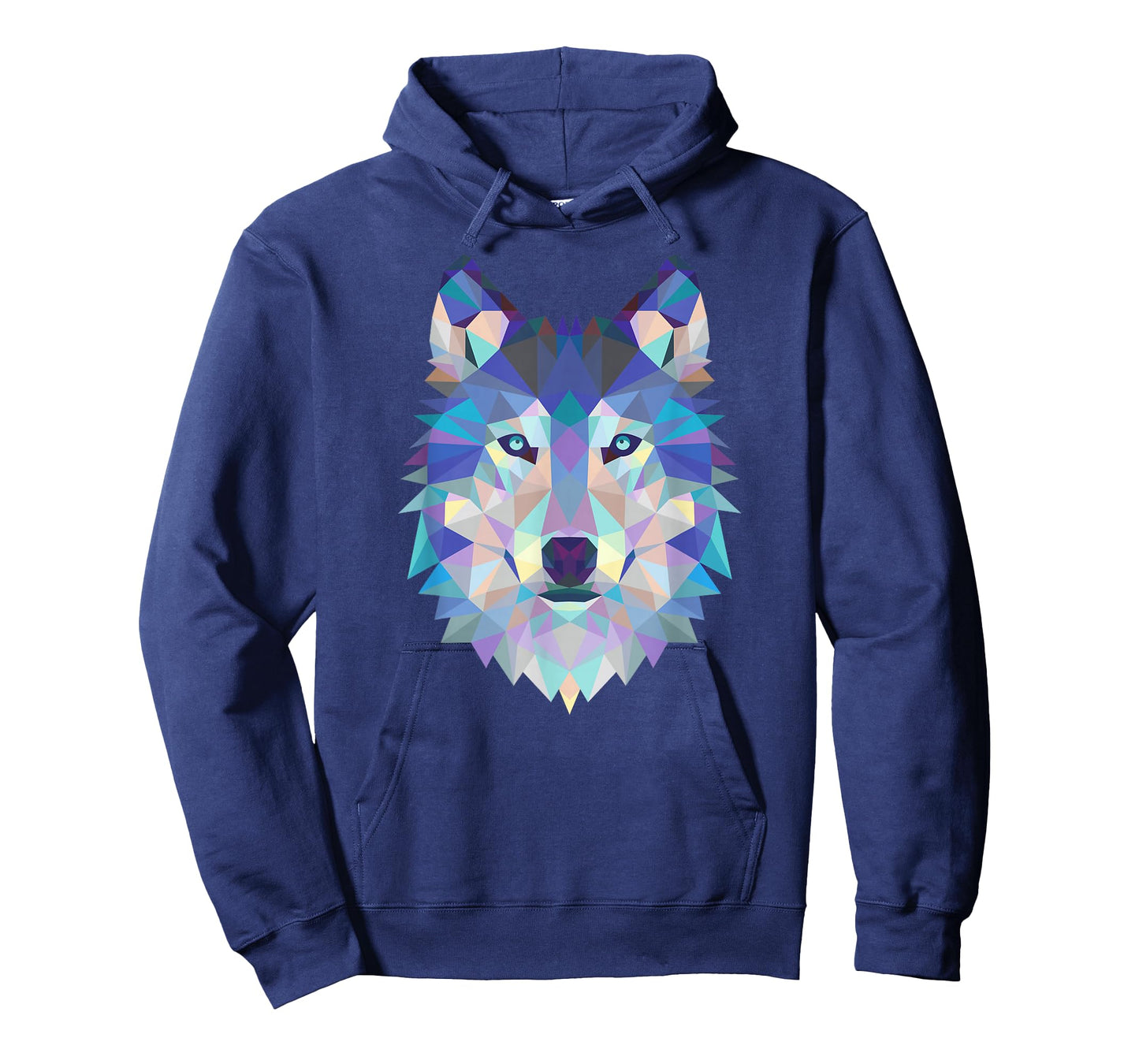 Cool Wolf Face Geometric Art Wildlife Animal Lovers T-Shirt