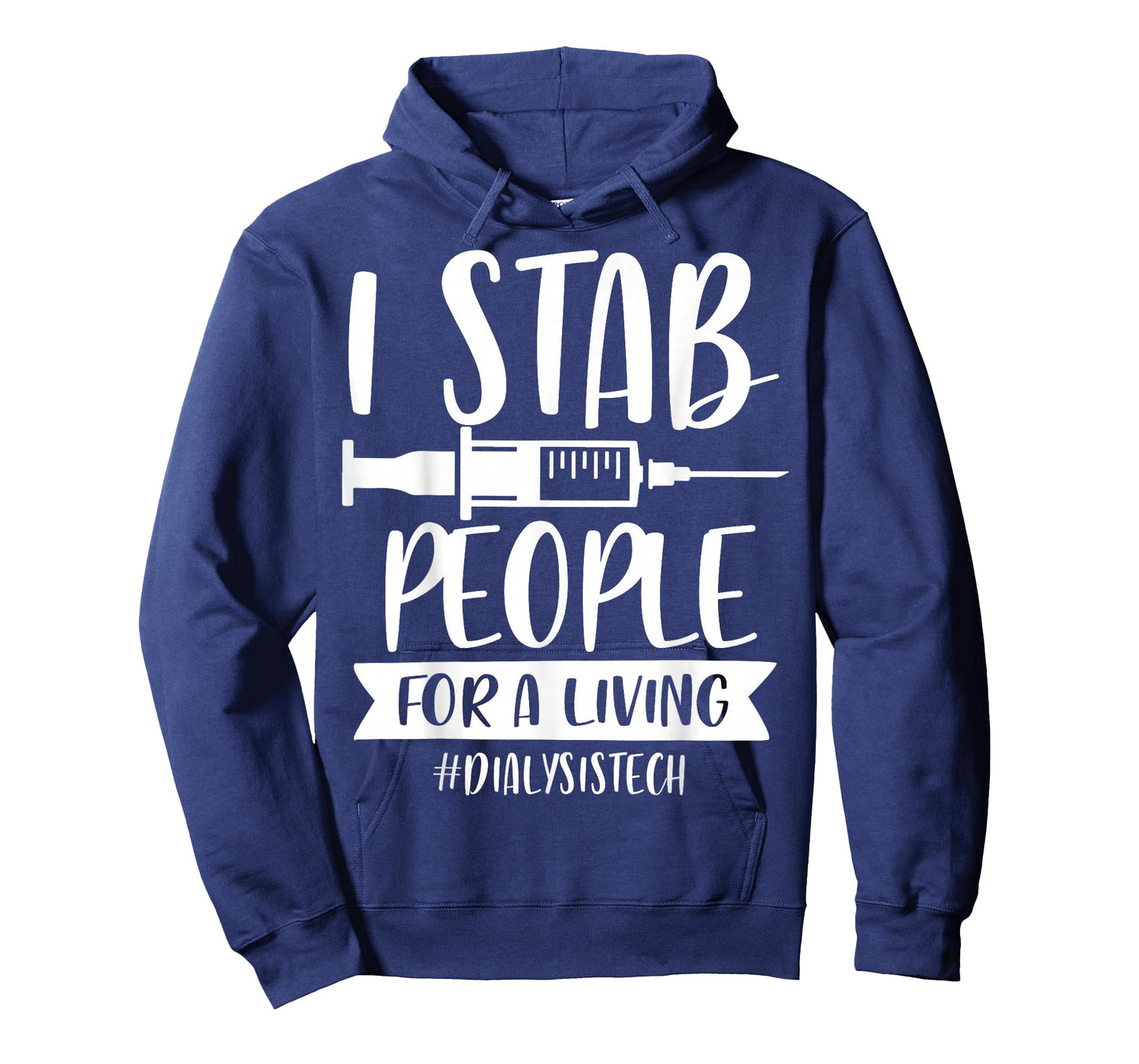 Addictive Designs Medical Merch I Stab People for a Living Funny Dialysis Tech Unisex T-Shirt Black Small
