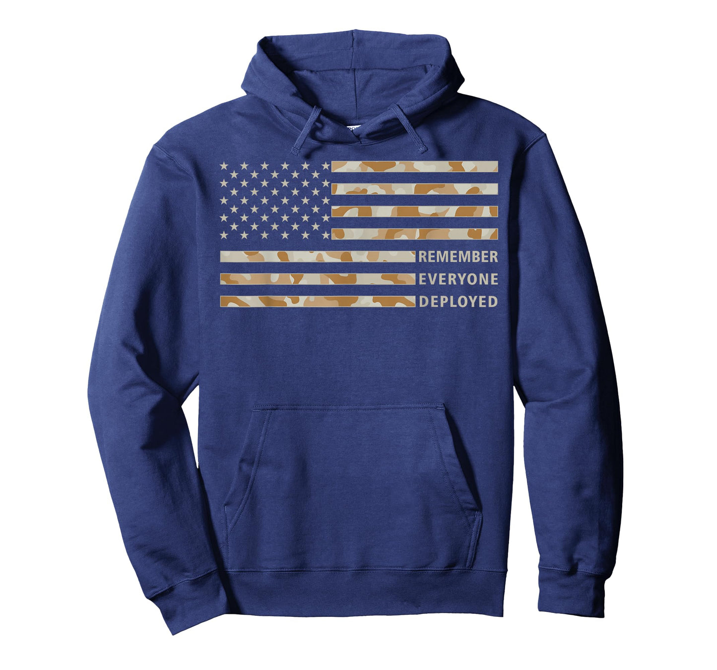 RED Friday Remember Everyone Deployed Military Camo Flag Tan T-Shirt