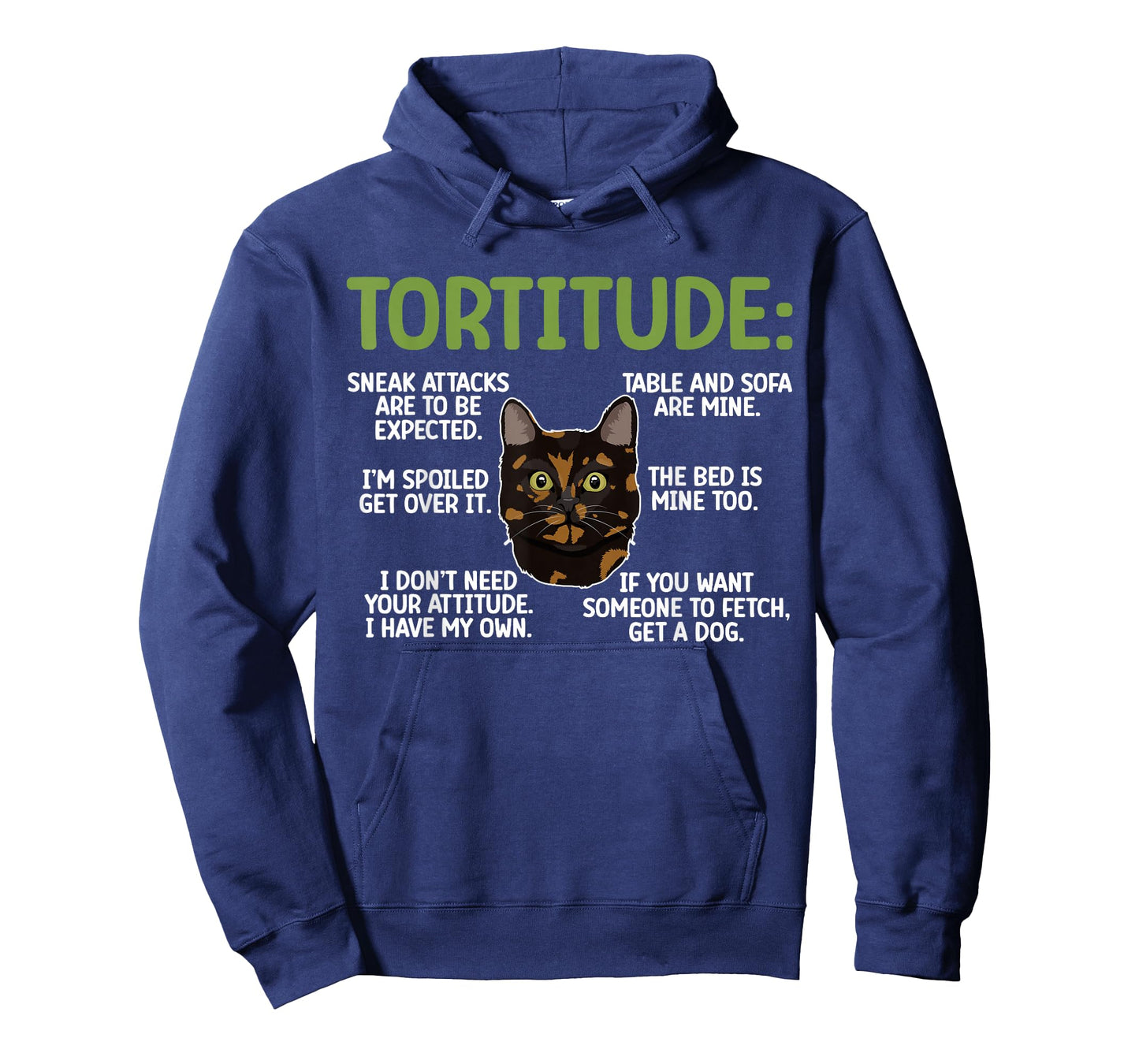 Tortitude Tortie Cat Lover Tortoiseshell Cat Owner T-Shirt