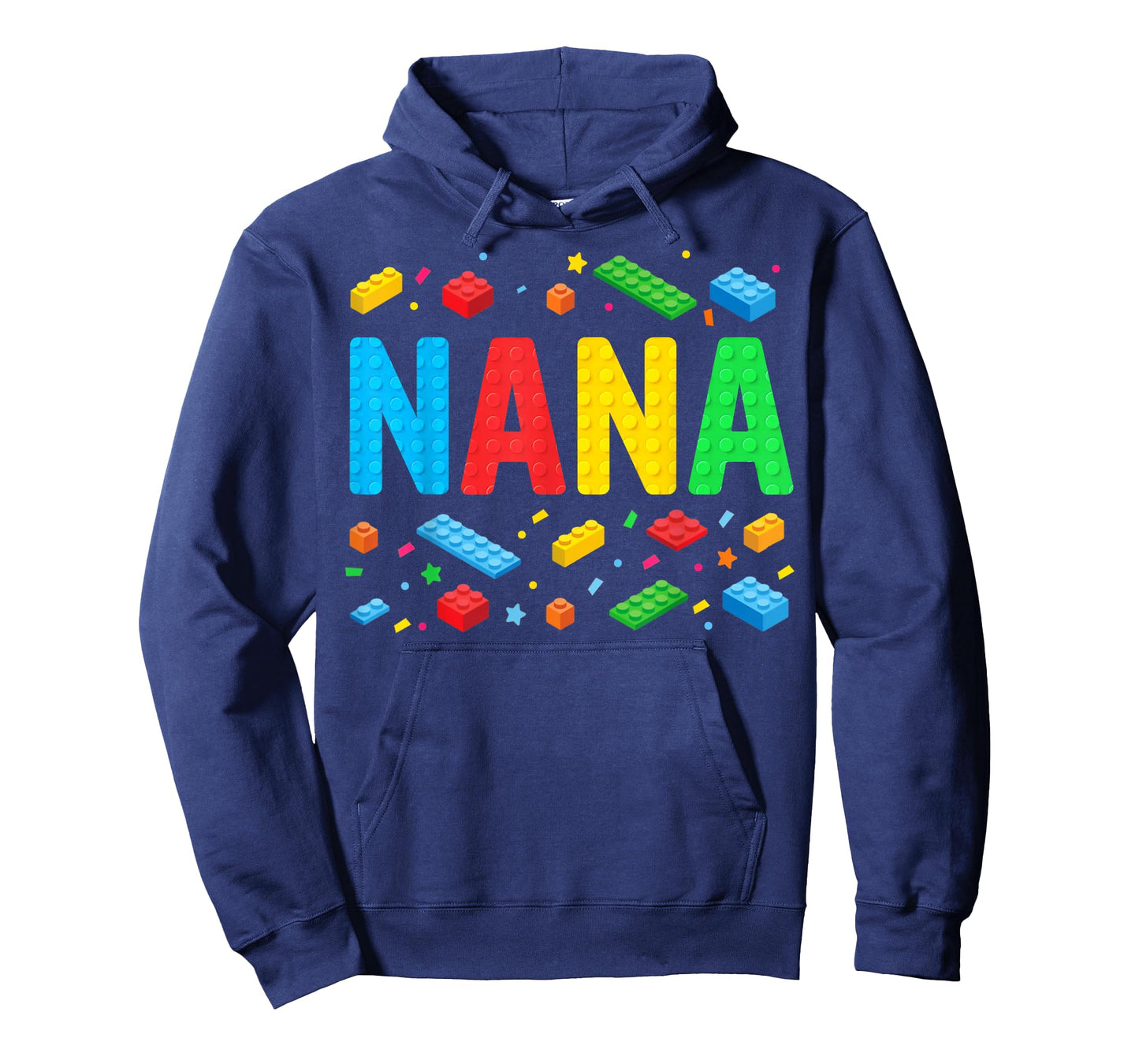 Nana Master Builder Building Bricks Blocks Family Grandma T-Shirt