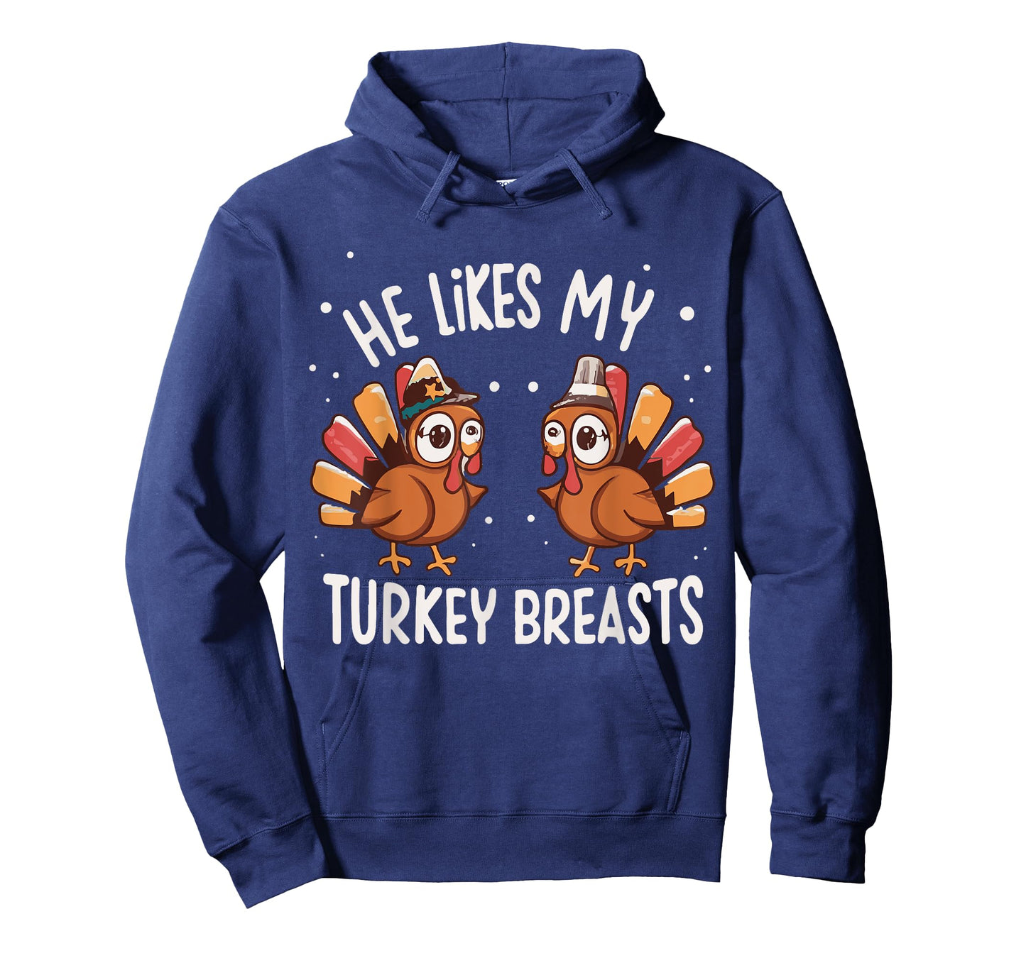 He Likes My Turkey Breasts Funny Thanksgiving Couple T-Shirt