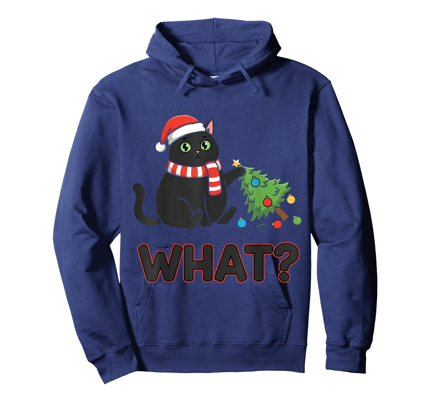 Funny Over Cat Christmas Tree What ? T-Shirt