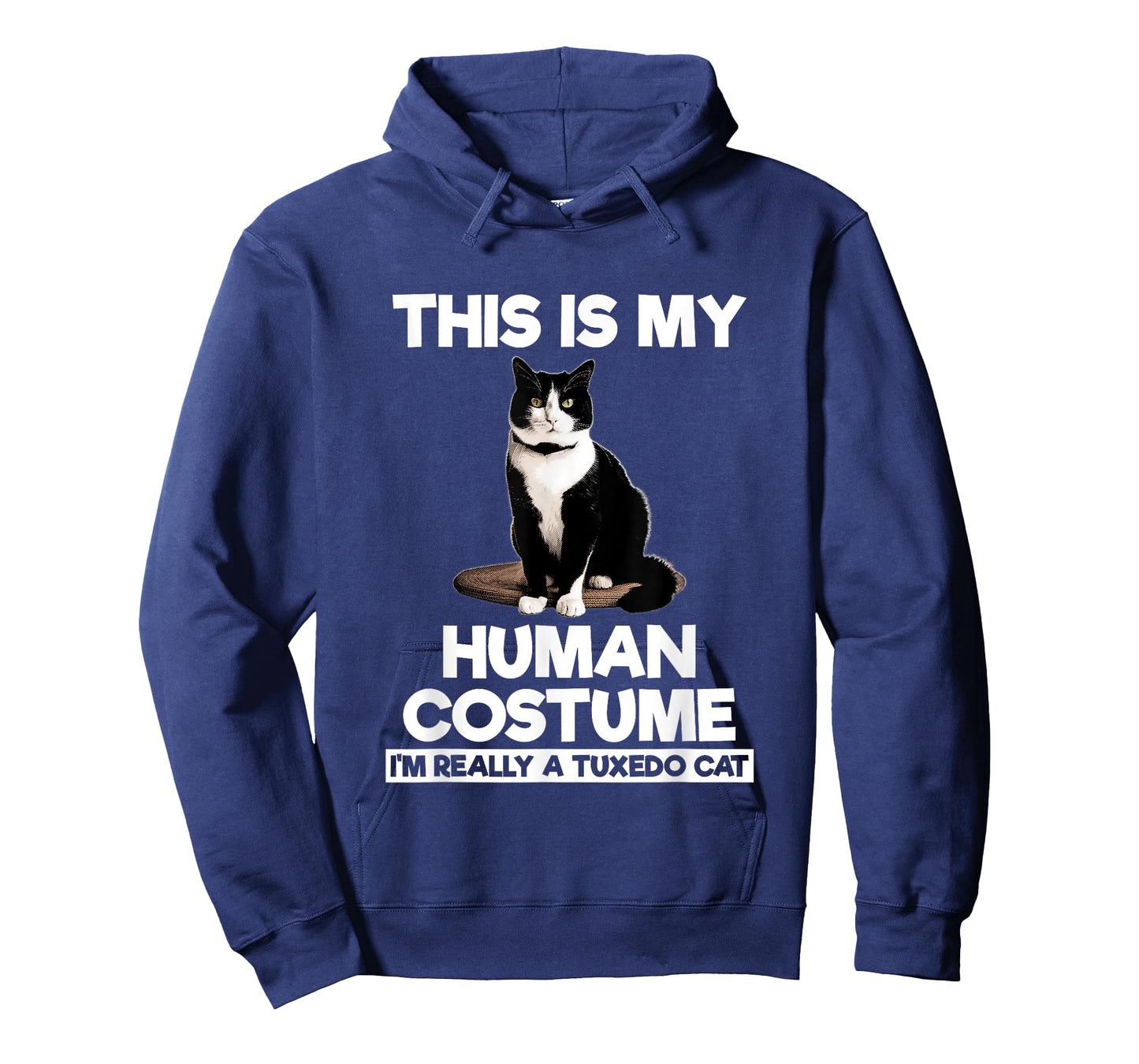 Funny Tuxedo Cat Shirt Halloween This Is My Human Costume T-Shirt