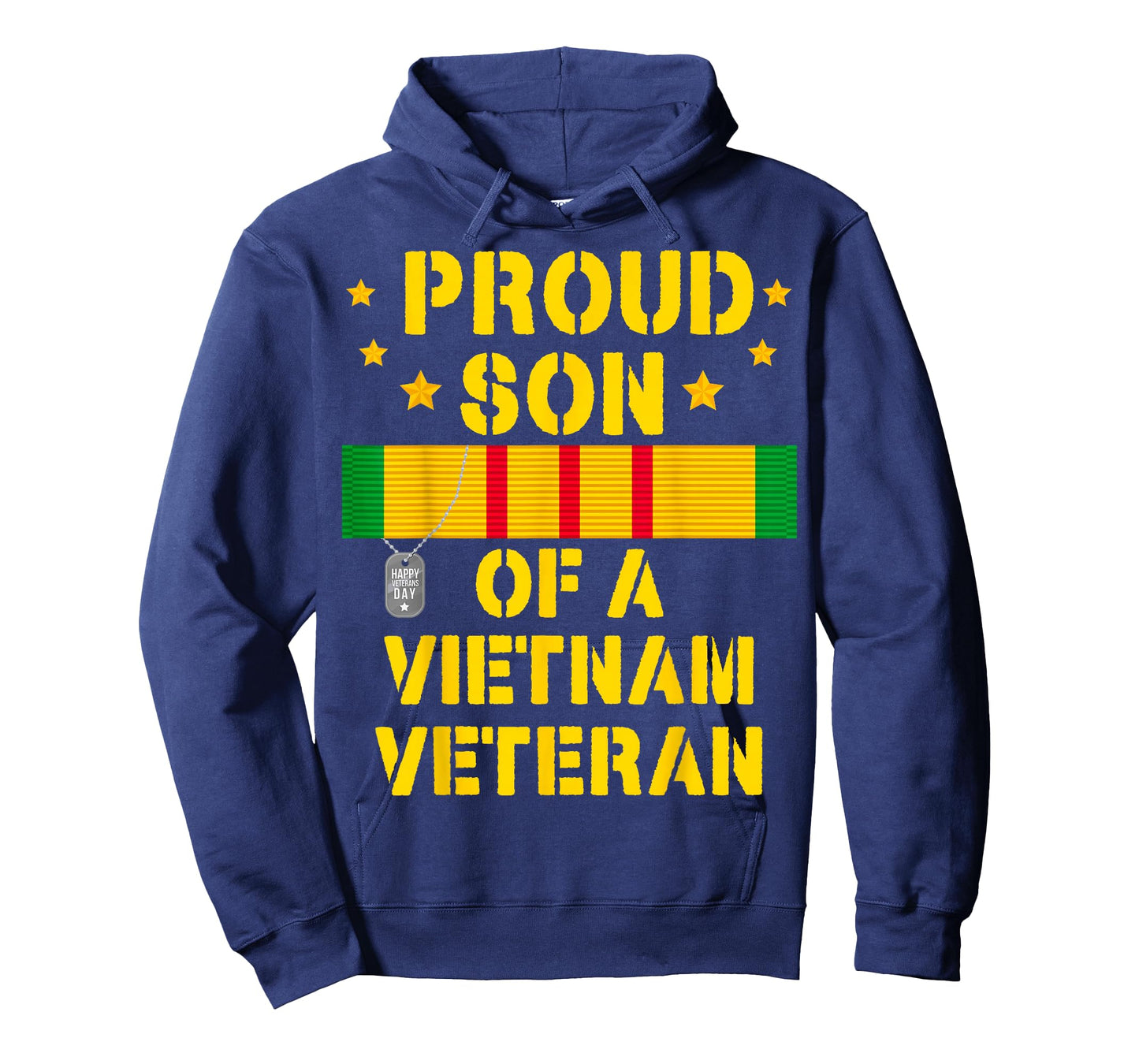 Proud Son of a Vietnam Veteran USA Flag Veteran's Day Tee T-Shirt