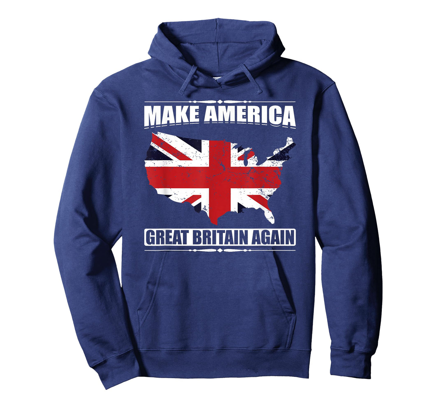 Make America Great Britain Again USA Map British Flag Humor T-Shirt