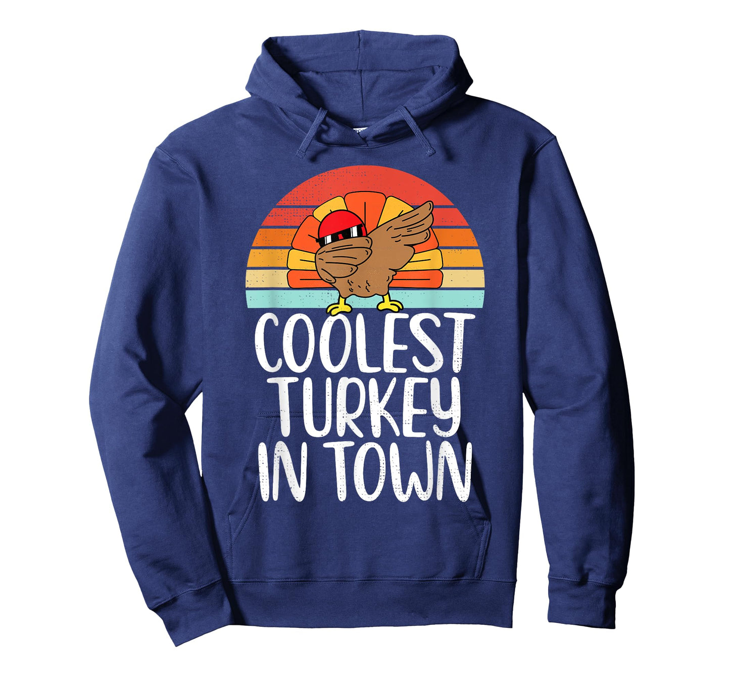 Coolest Turkey In Town Dabbing Turkey Thanksgiving Day Boys T-Shirt