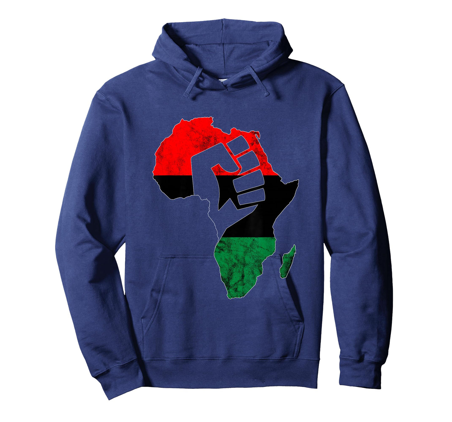 Pan African UNIA Flag Power Fist Afro-American Black History T-Shirt