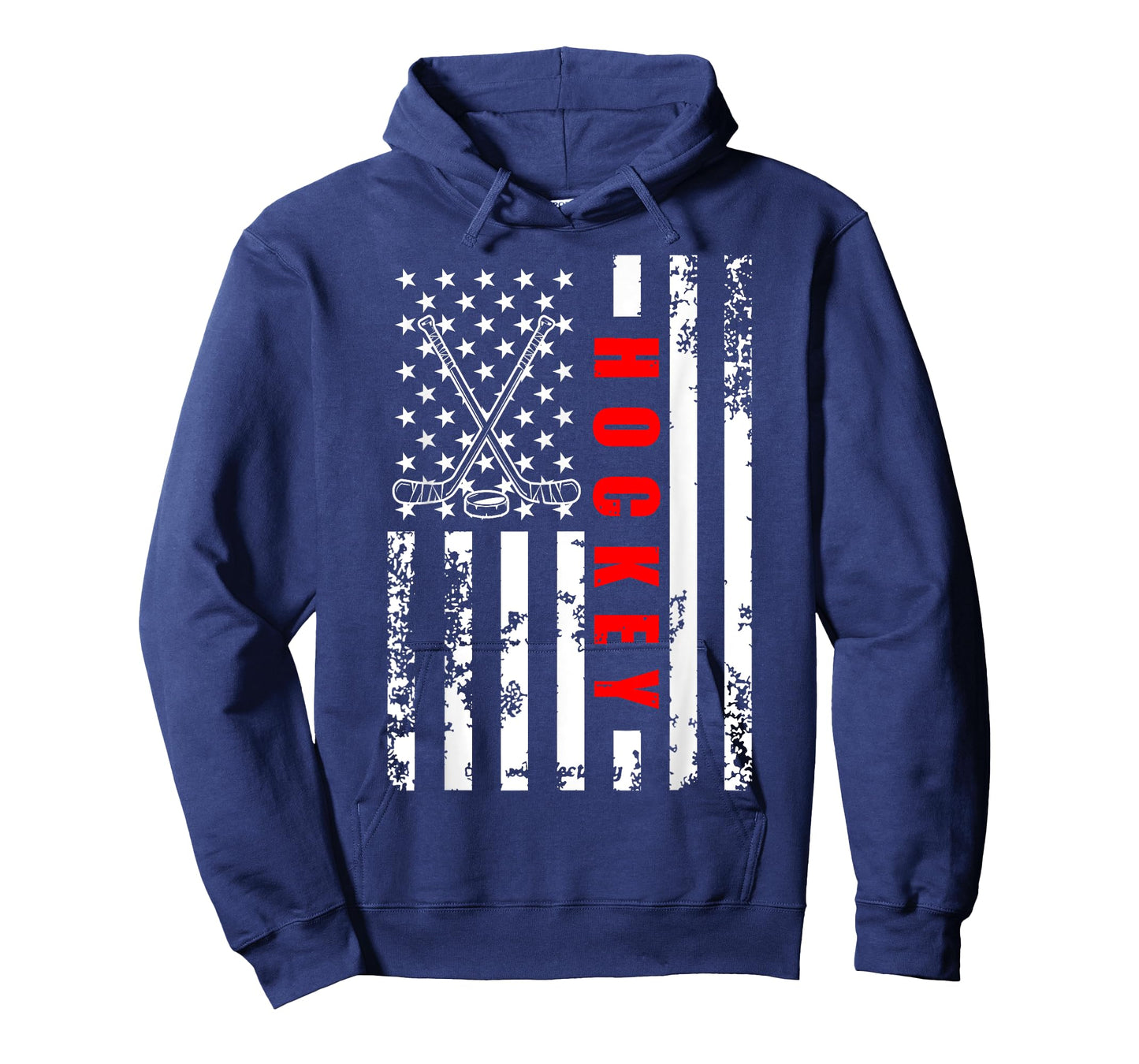 US American Flag Hockey Patriotic for men women kids Hockey T-Shirt