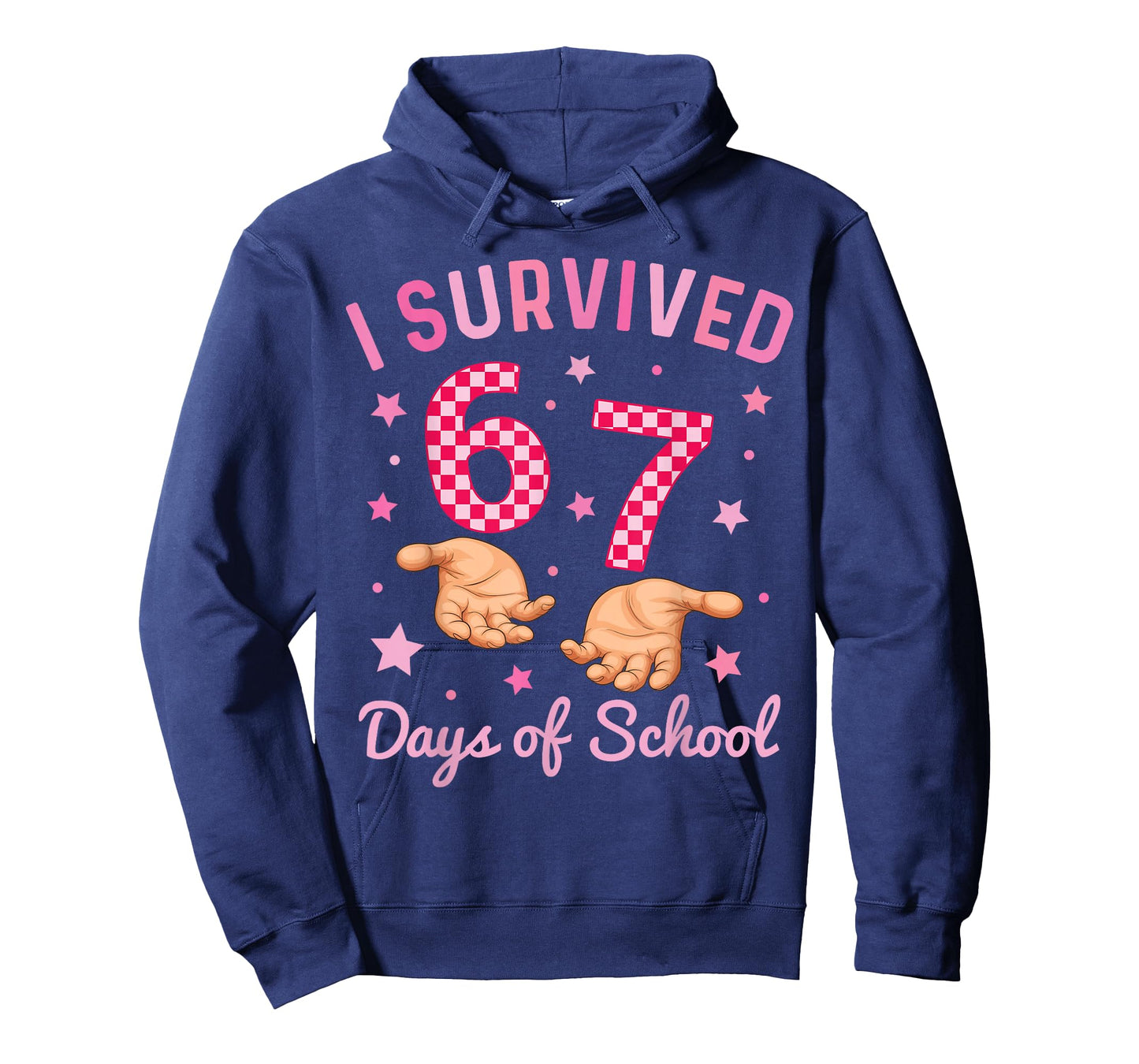 I Survived 67 Days of School Funny 6 7 Meme Six Seven Girls T-Shirt