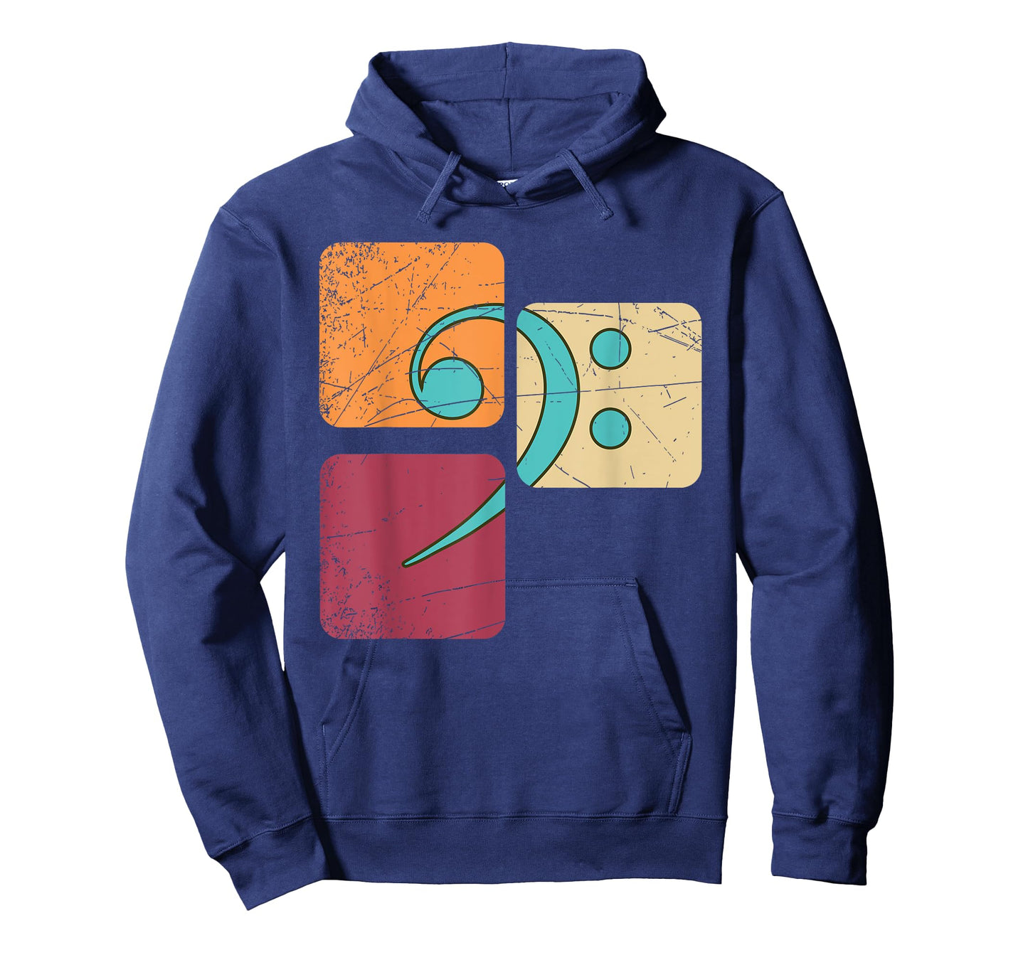 Retro Bass Clef Musician Composer Music Note Bass Clef T-Shirt