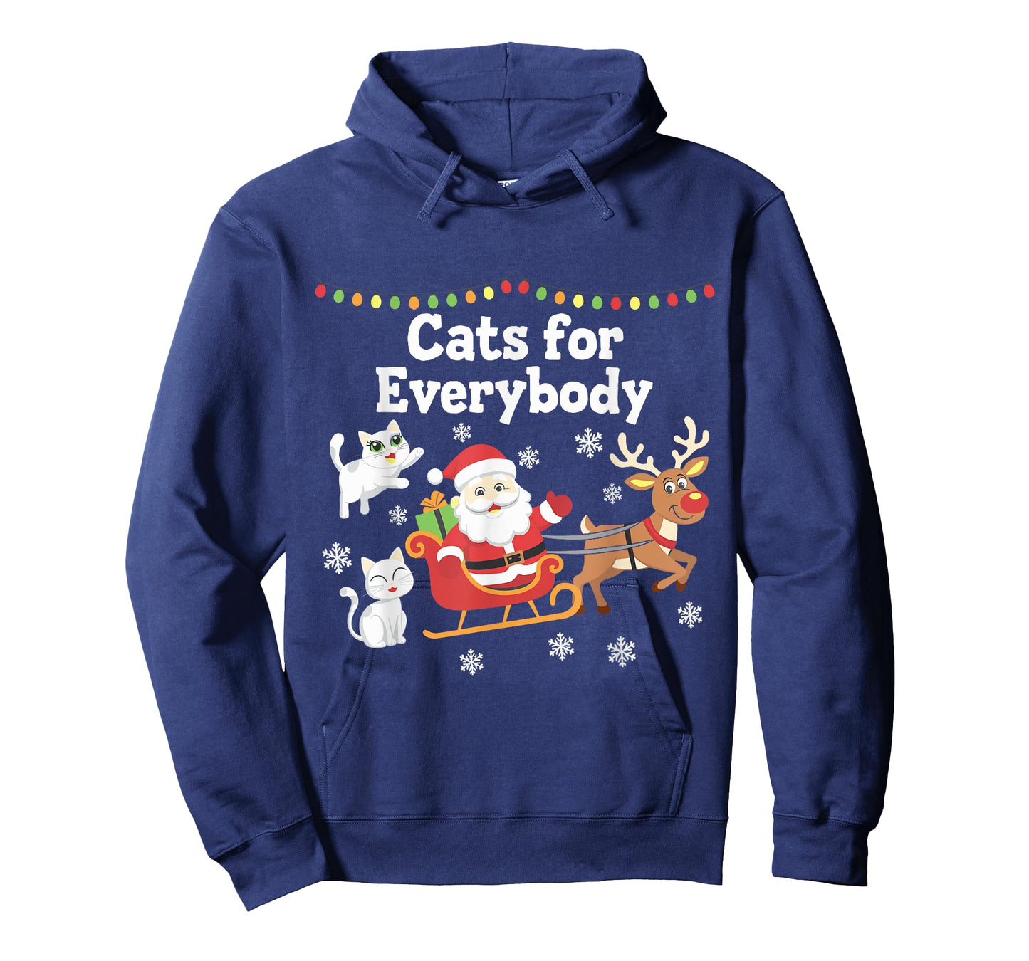 Cats For Everybody Christmas Cat Funny Xmas Men Women Santa T-Shirt