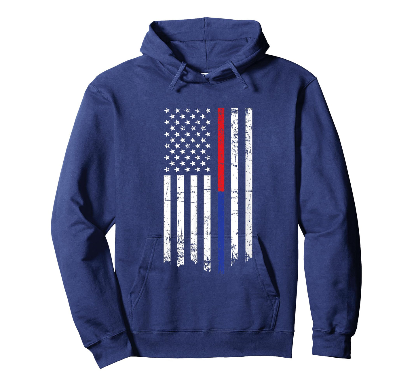 Firefighter Police Officer Thin Red Blue Line American Flag T-Shirt for Women Kids Men