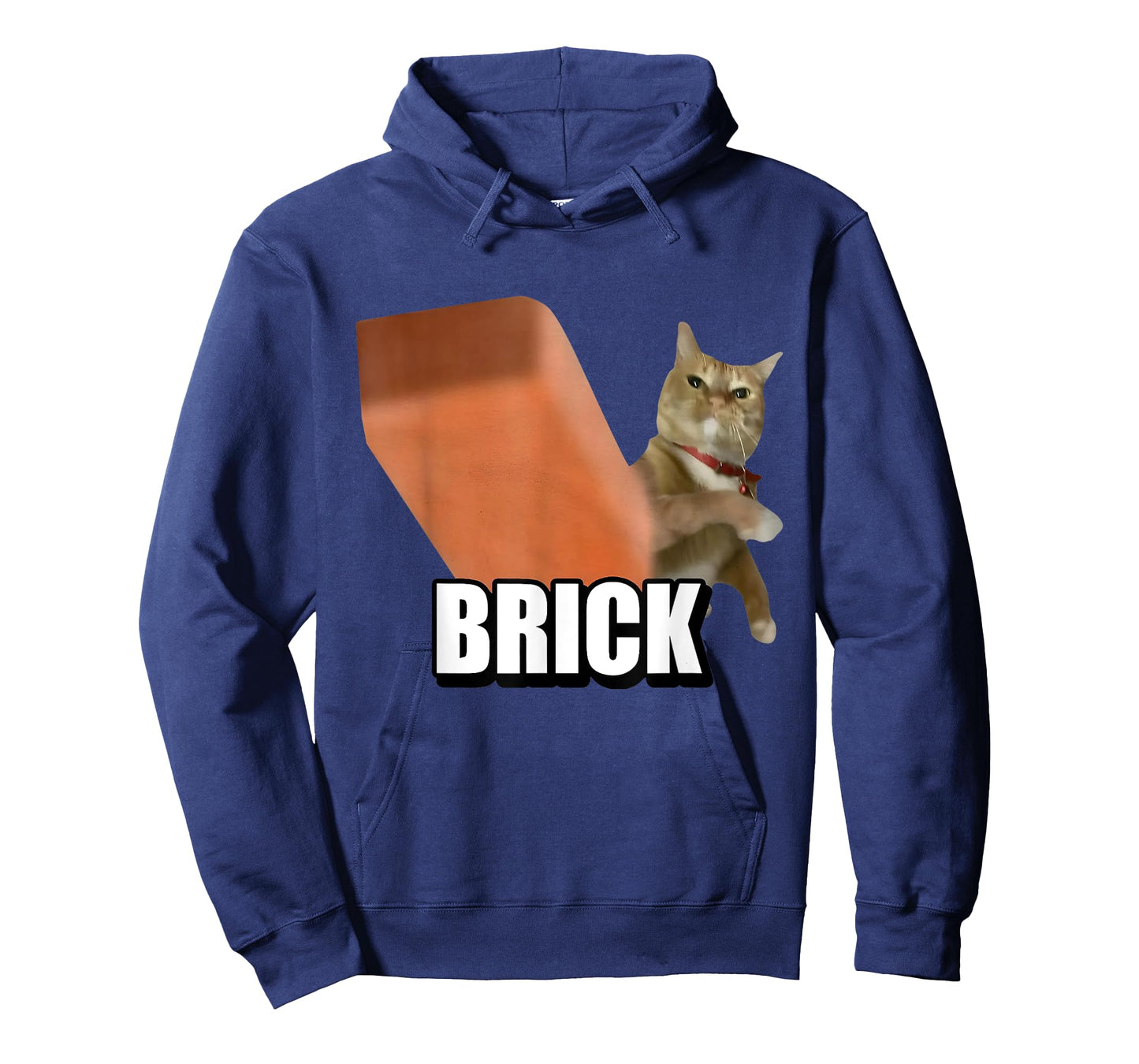 Funny Cat Throwing Brick Silly Cats Meme Brainrot Lovers T-Shirt
