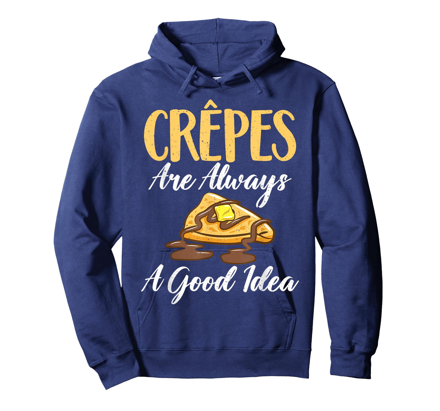 Crepe Gifts for Crepe Lover Unisex-Adults Black Small Crew Neck Short Sleeve T-Shirt