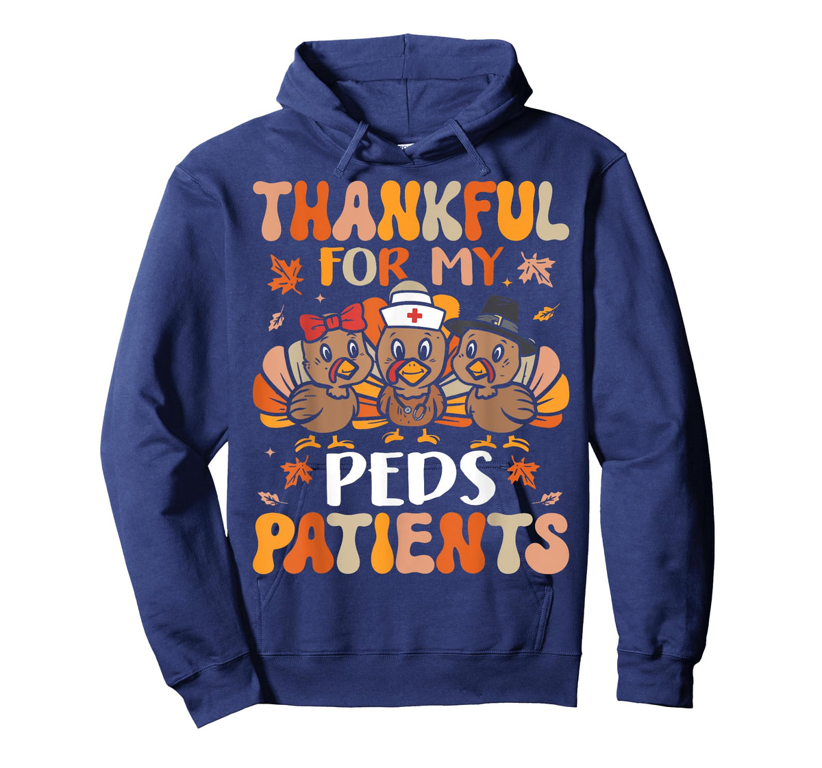 Thankful Peds Nurse Thanksgiving Turkey Pediatric Nurse T-Shirt