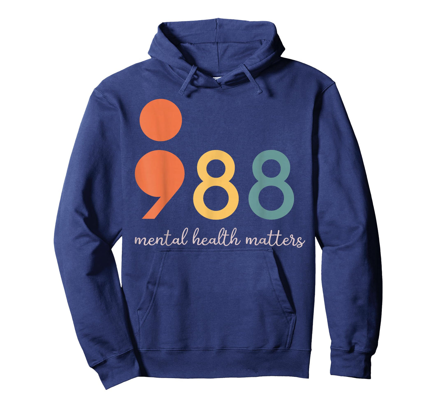988 Semicolon Mental Health Matters Suicide Prevention T-Shirt