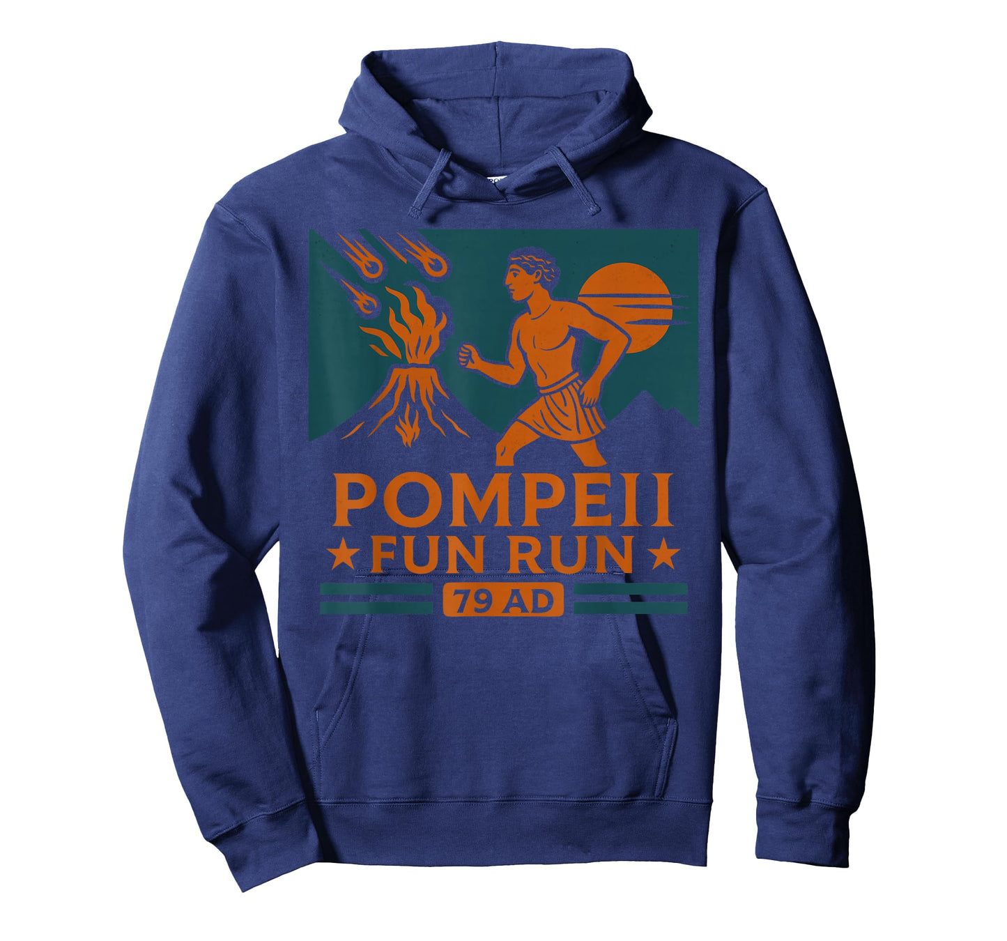 Pompeii Fun Run 79 AD Funny Volcano Geography Volcanologist T-Shirt