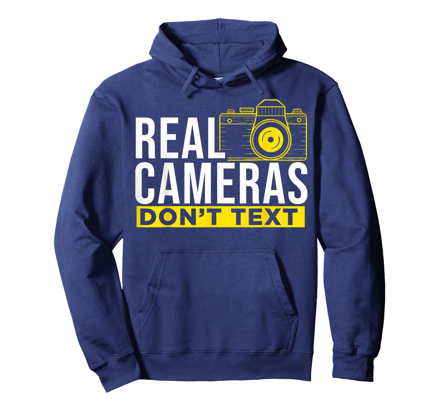 Real Cameras Don't Text Cool Photography T-Shirt
