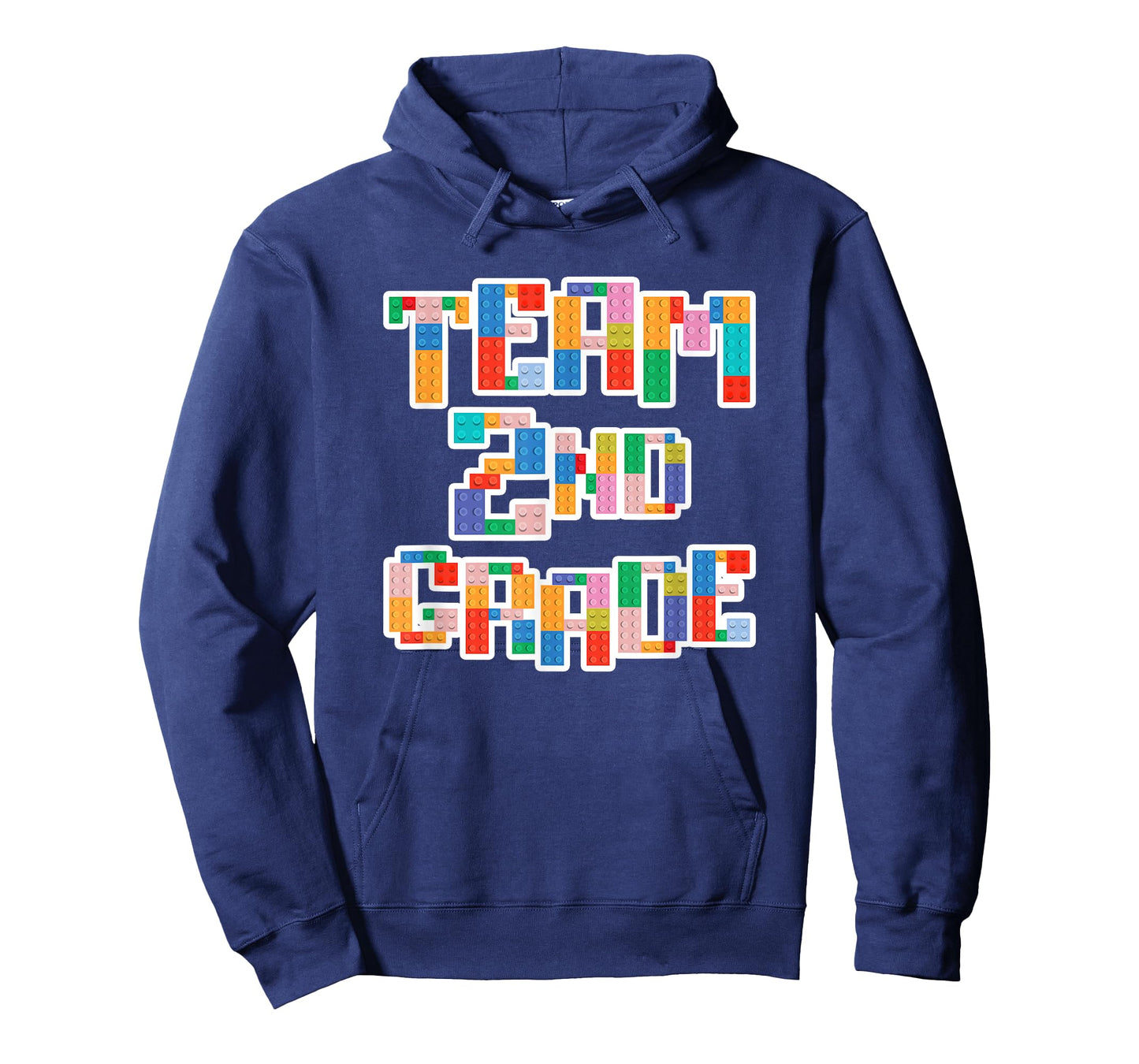 Team 2nd Grade Building Blocks Bricks Theme Teacher Team T-Shirt