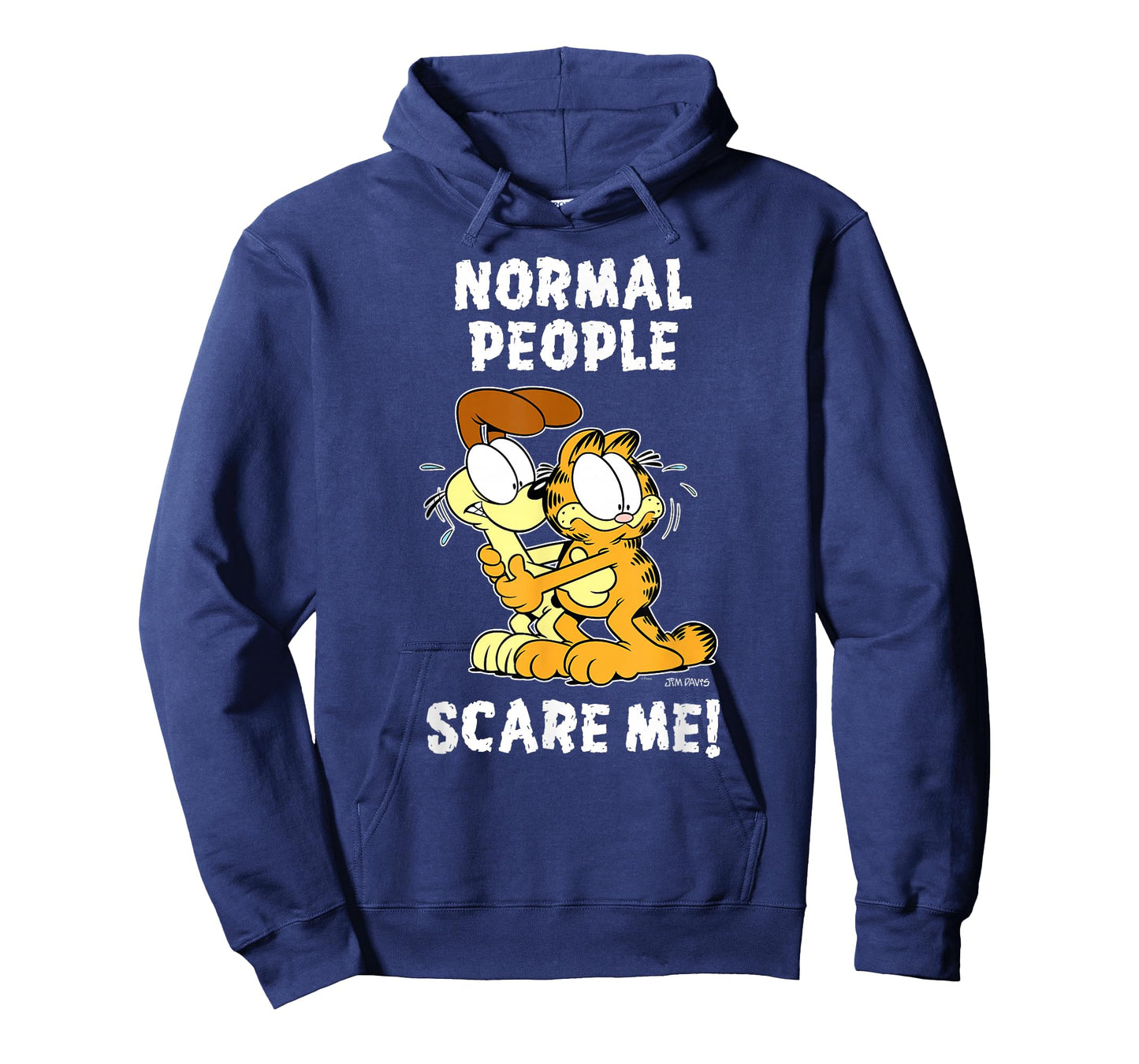 Garfield Normal People Scare Me Cartoon Cat and Dog T-Shirt
