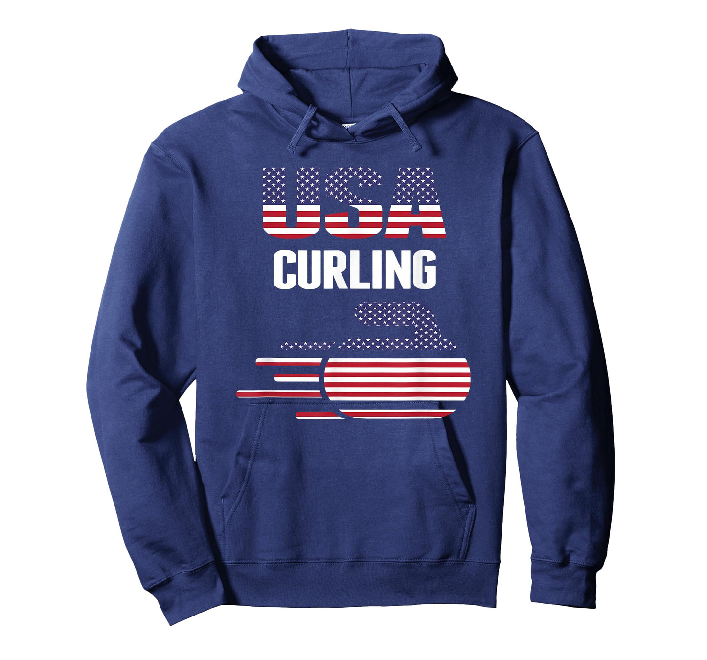USA Team Curling Rock Jersey - Vintage Winter Sports Lovers T-Shirt