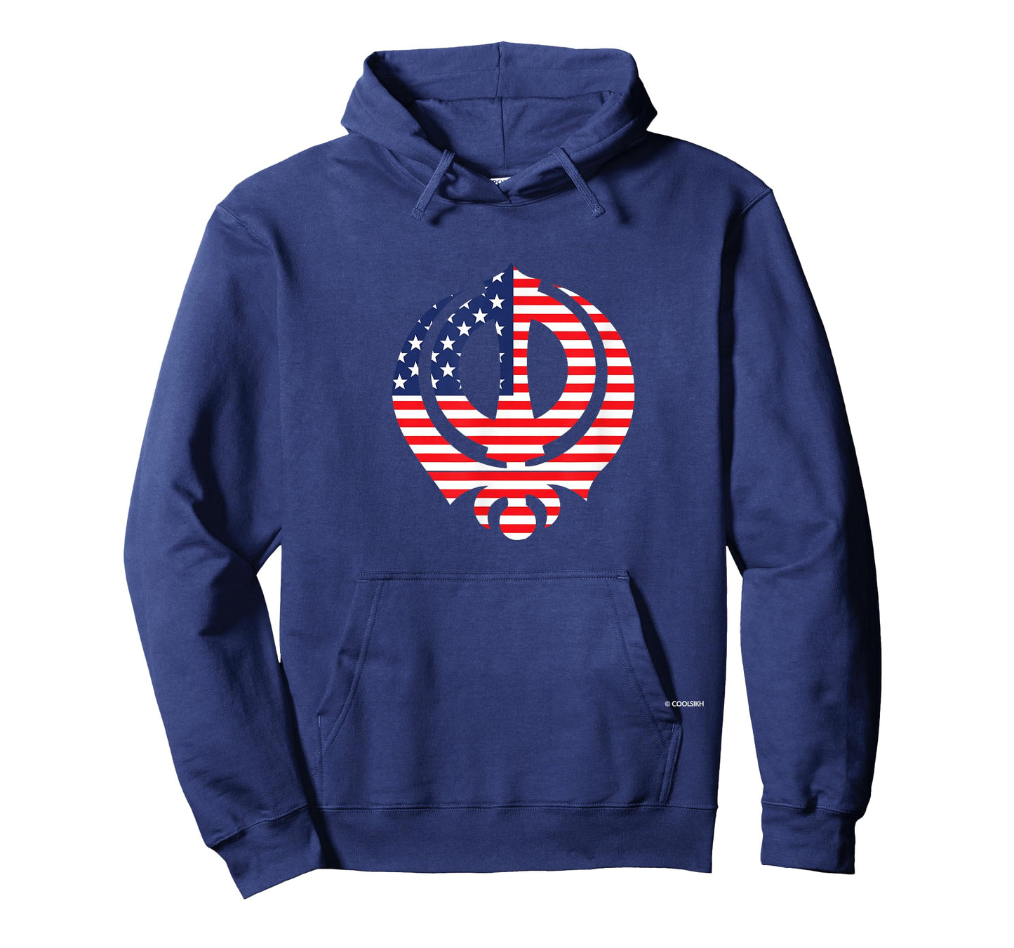 American Sikh US Flag Khanda - Wear Proudly A CoolSikh Shirt T-Shirt
