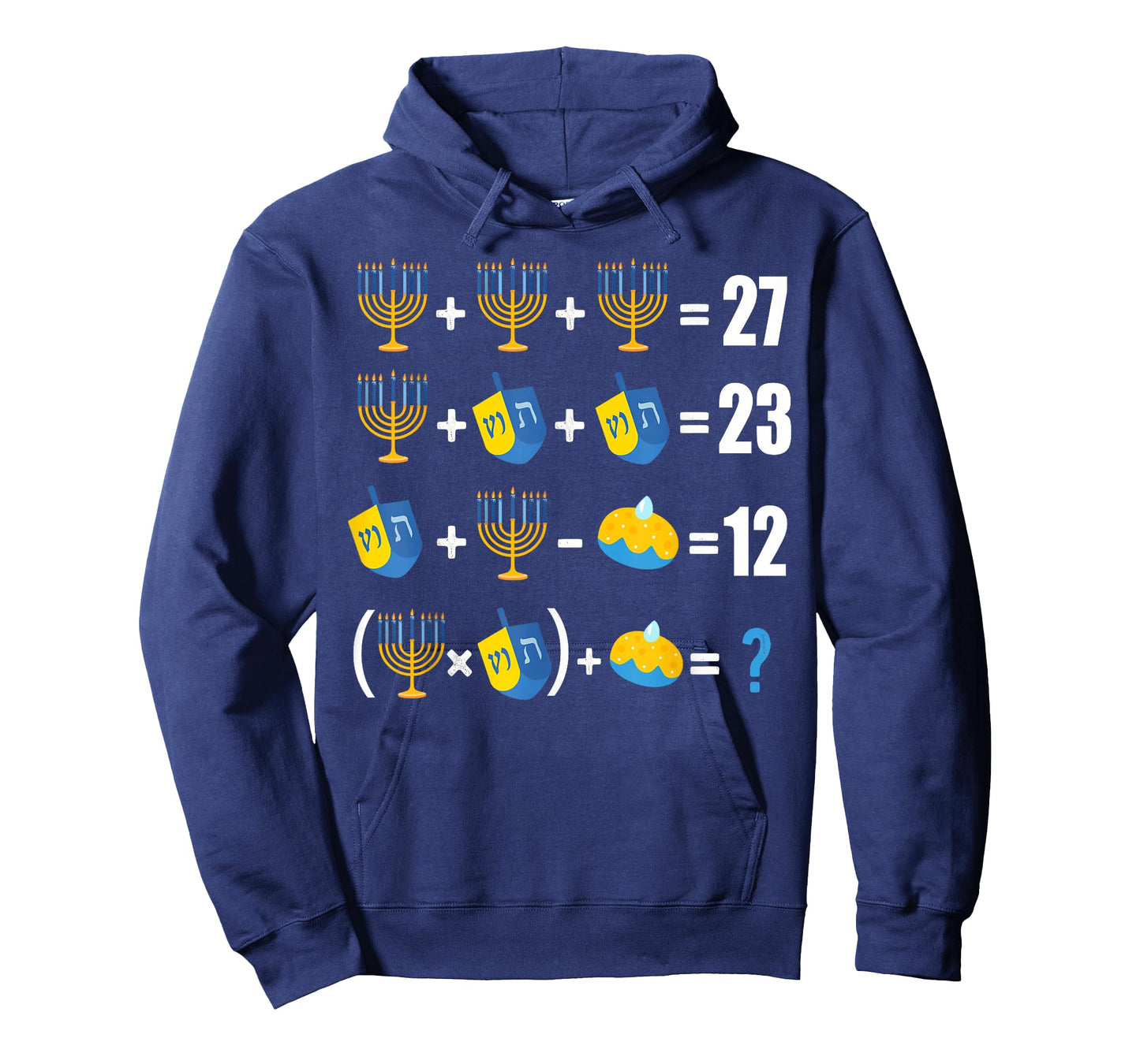 Happy Hanukkah Menorah Dreidel Doughnut Math Teacher 67 Meme T-Shirt